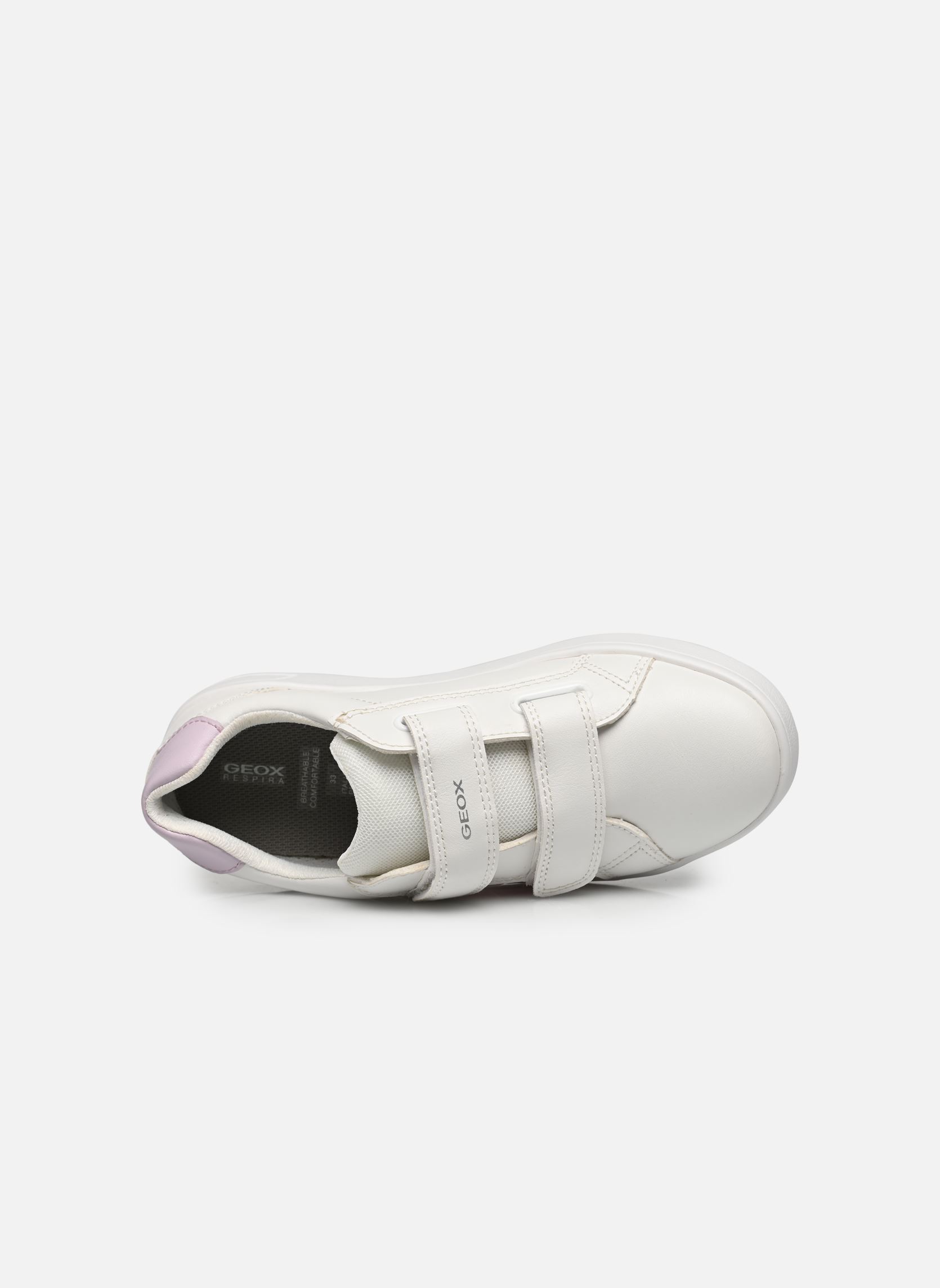 Niedrige Sneaker J DJROCK GIRL mädchen weiß Geox Niedrige Sneaker J DJROCK GIRL mädchen weiß Blanc / Rose