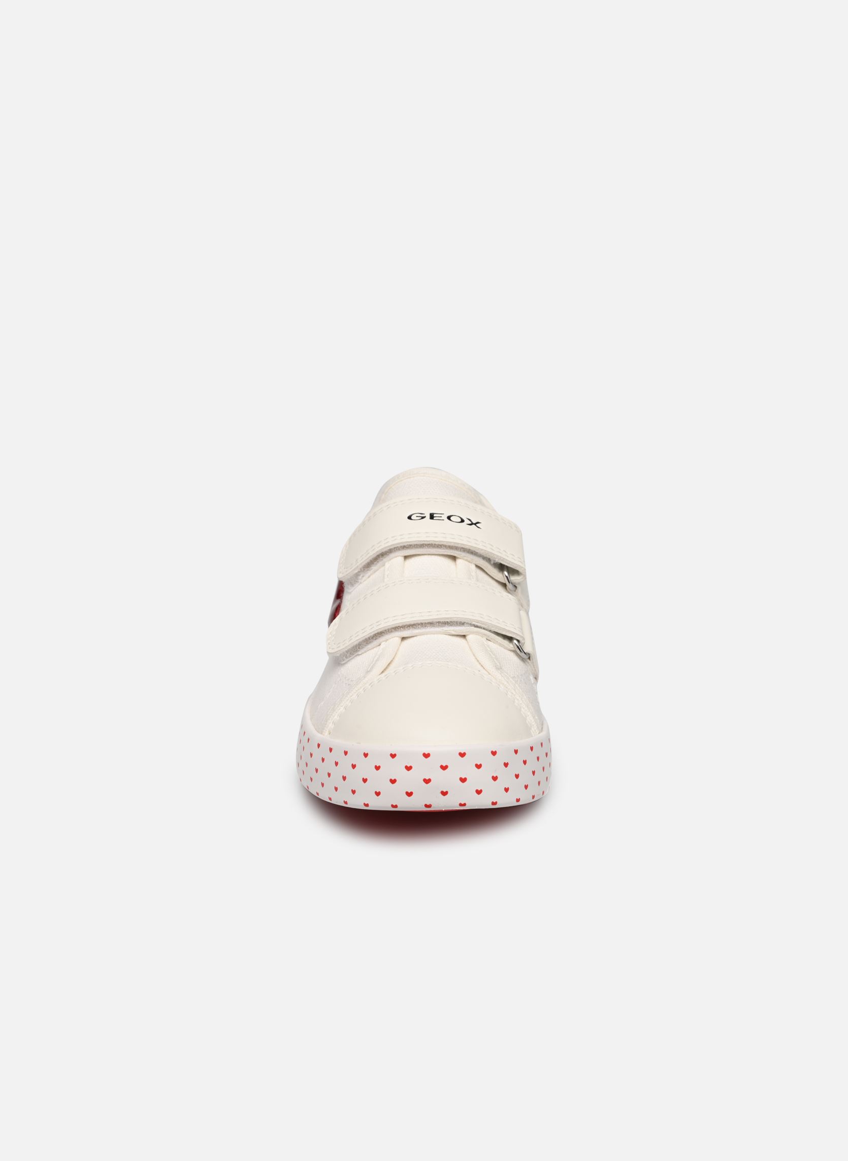 Niedrige Sneaker JR CIAK FILLE mädchen weiß Geox Niedrige Sneaker JR CIAK FILLE mädchen weiß Blanc/rouge