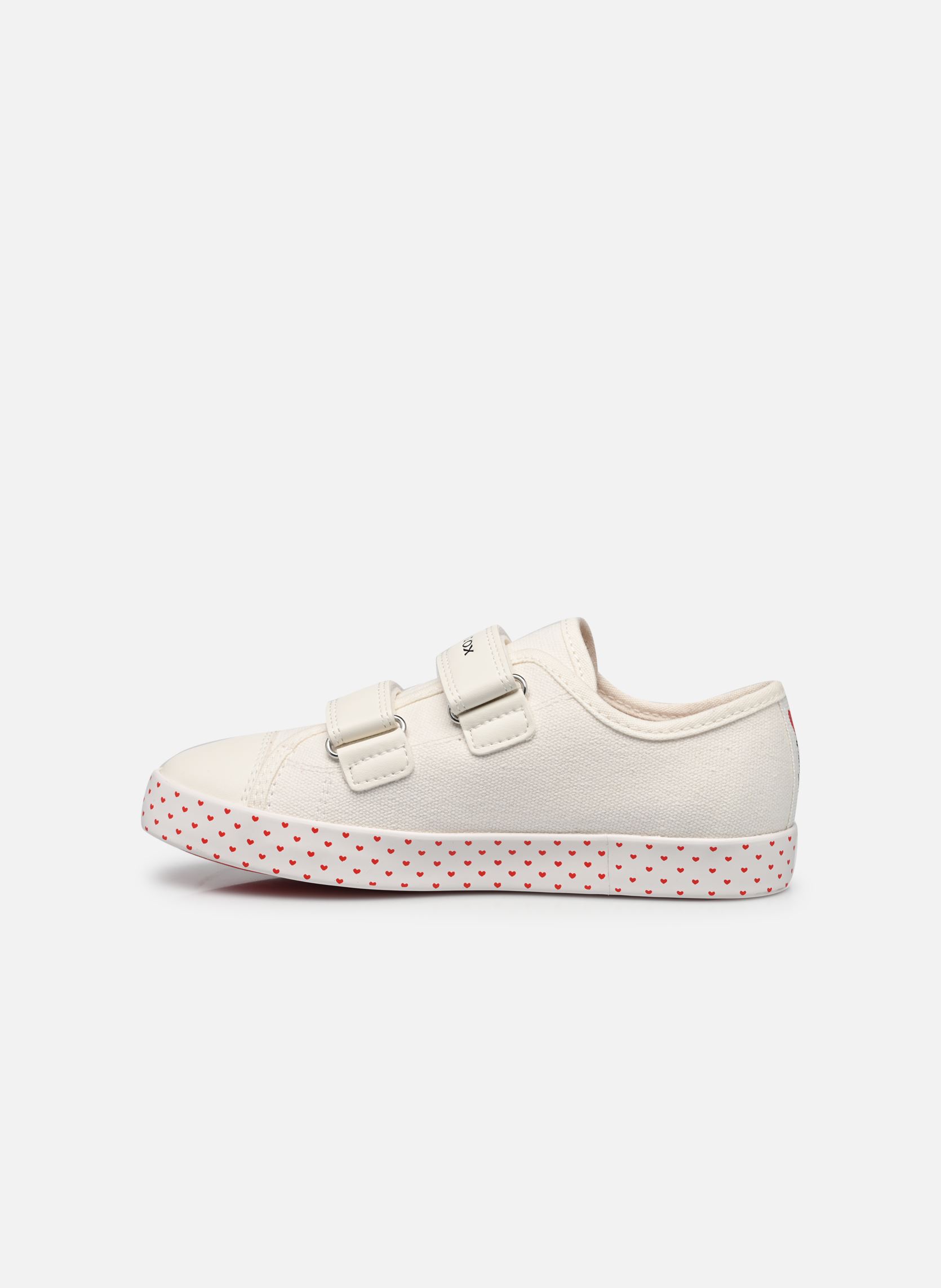 Niedrige Sneaker JR CIAK FILLE mädchen weiß Geox Niedrige Sneaker JR CIAK FILLE mädchen weiß Blanc/rouge