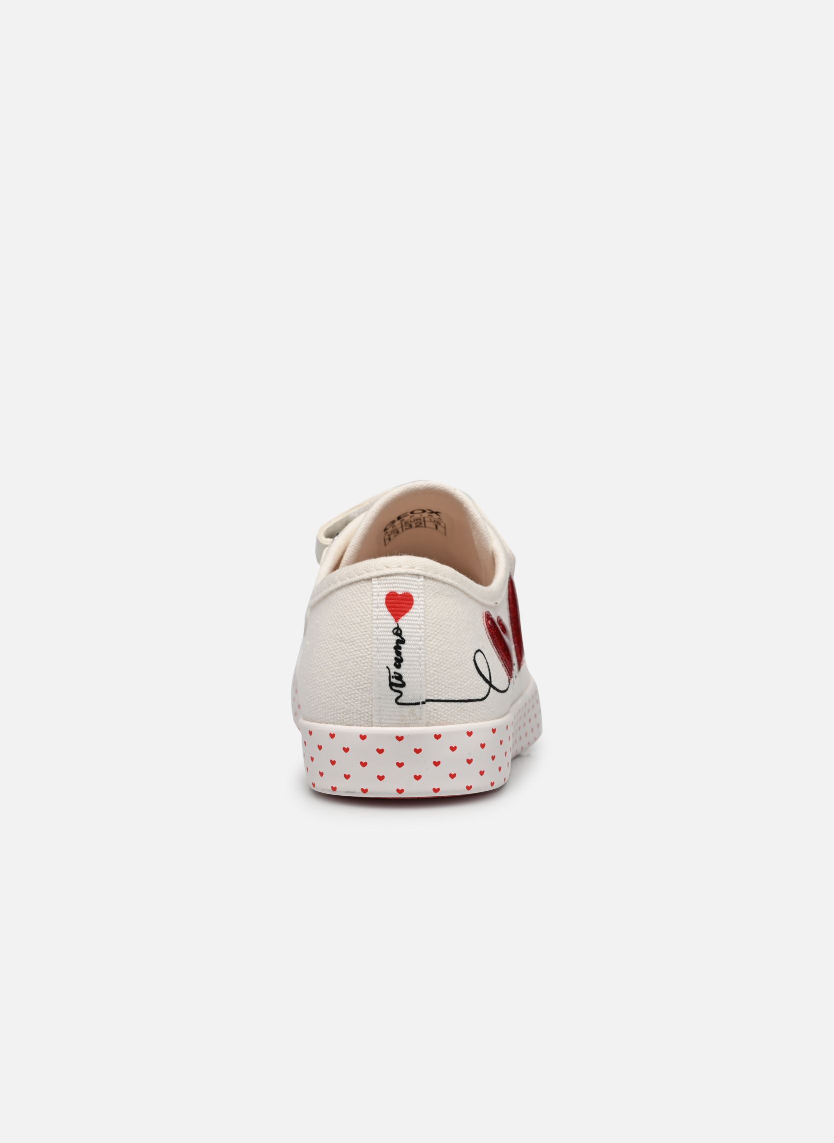 Niedrige Sneaker JR CIAK FILLE mädchen weiß Geox Niedrige Sneaker JR CIAK FILLE mädchen weiß Blanc/rouge