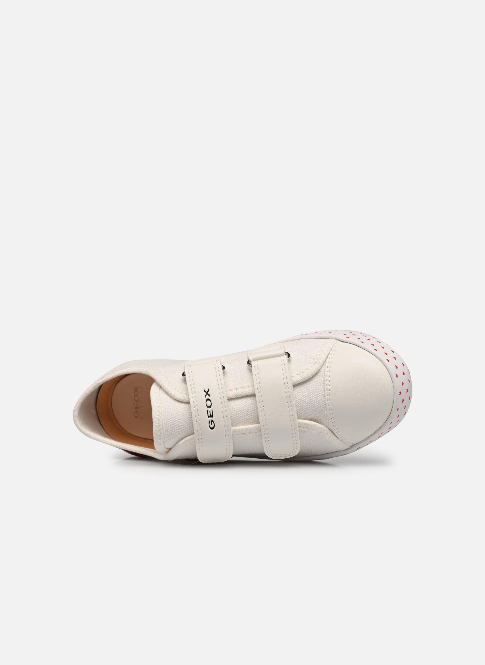 Niedrige Sneaker JR CIAK FILLE mädchen weiß Geox Niedrige Sneaker JR CIAK FILLE mädchen weiß Blanc/rouge