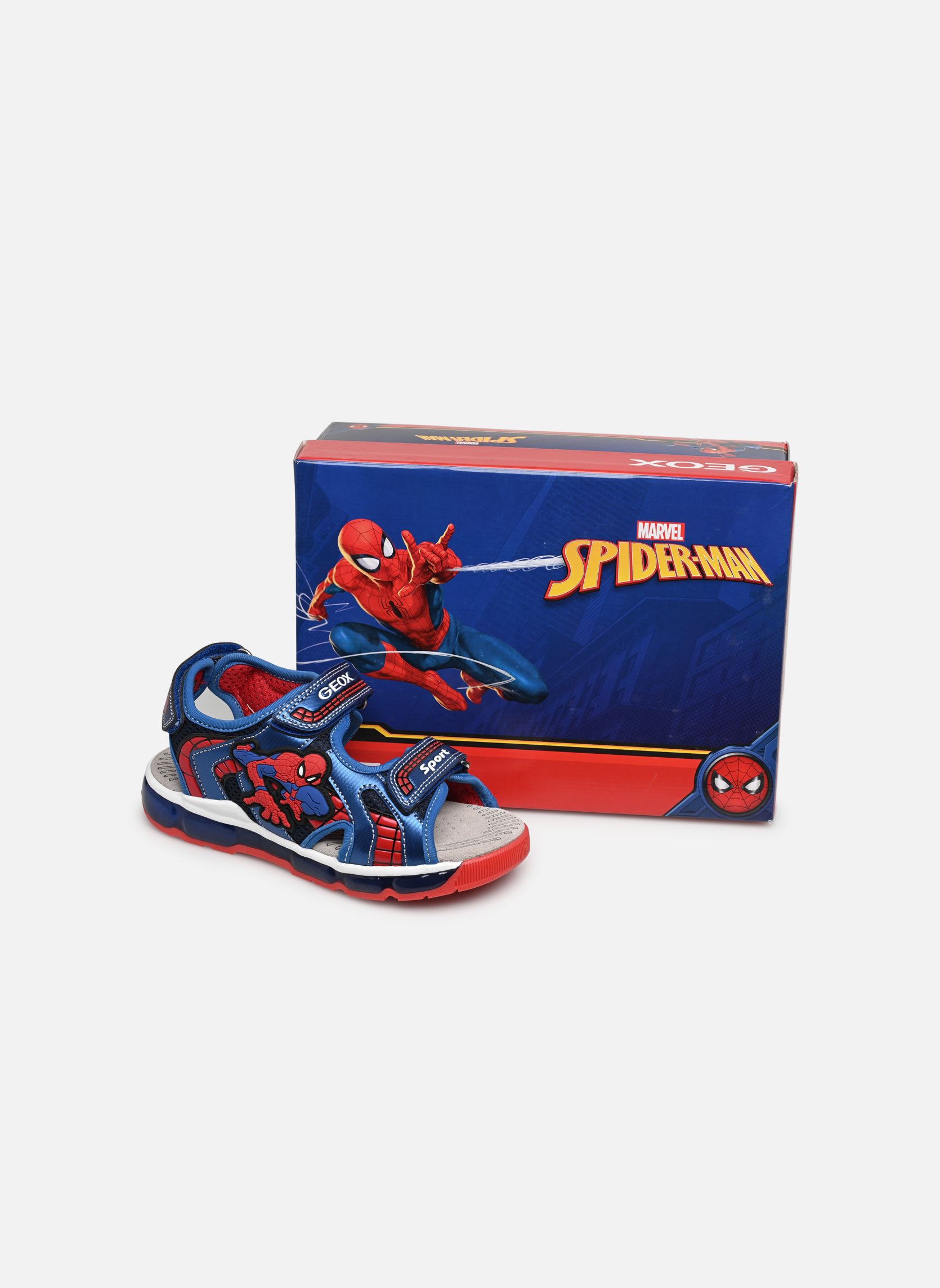 Sandalen J SANDALE ANDROID LIGHTS jungen blau Geox Sandalen J SANDALE ANDROID LIGHTS jungen blau Bleu Marine/Bleu Ryl