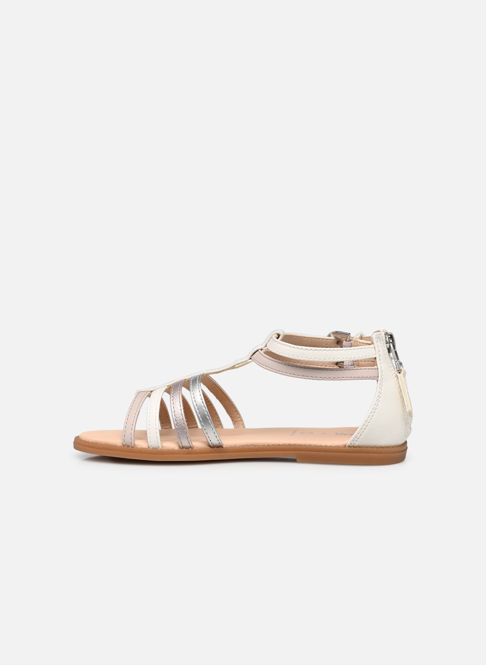 Sandales J SANDALE KARLY GIRL fille blanc Geox Sandales J SANDALE KARLY GIRL fille blanc BLANC/ROSE CLAIR