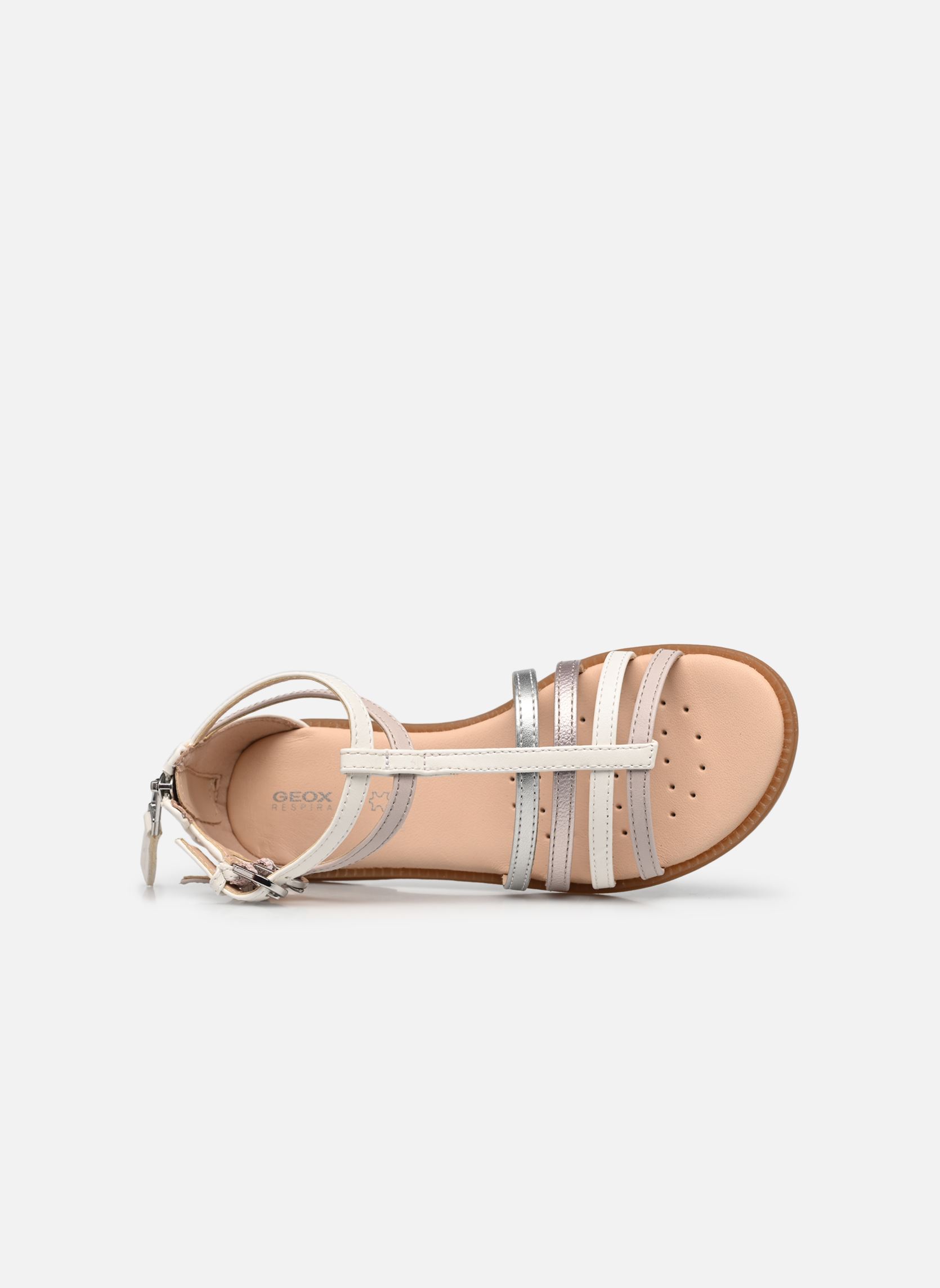 Sandales J SANDALE KARLY GIRL fille blanc Geox Sandales J SANDALE KARLY GIRL fille blanc BLANC/ROSE CLAIR