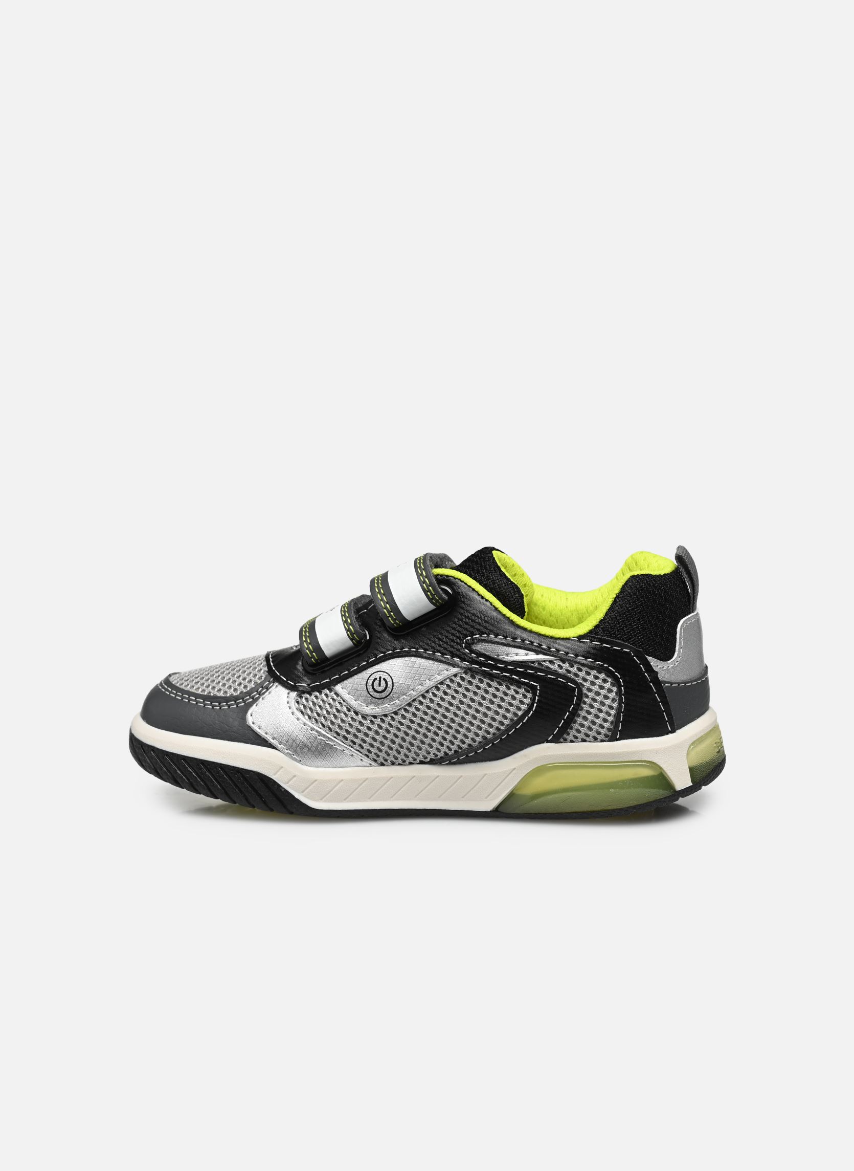 Lage sneakers J INEK BOY LIGHTS jongens grijs Geox Lage sneakers J INEK BOY LIGHTS jongens grijs Gris / Citron