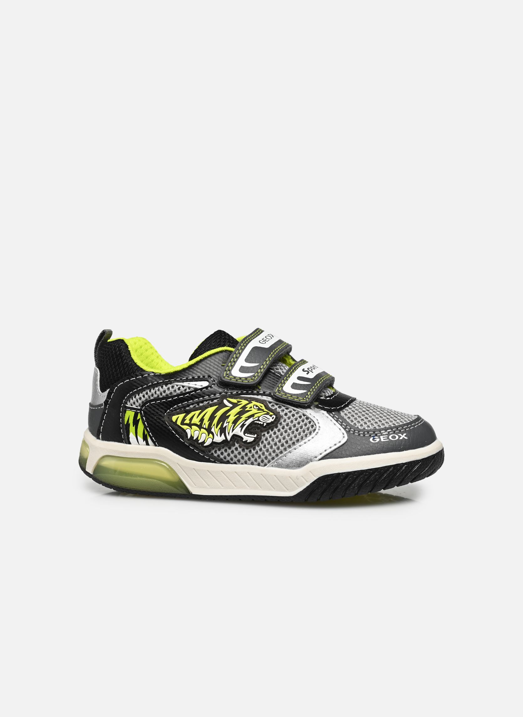 Lage sneakers J INEK BOY LIGHTS jongens grijs Geox Lage sneakers J INEK BOY LIGHTS jongens grijs Gris / Citron