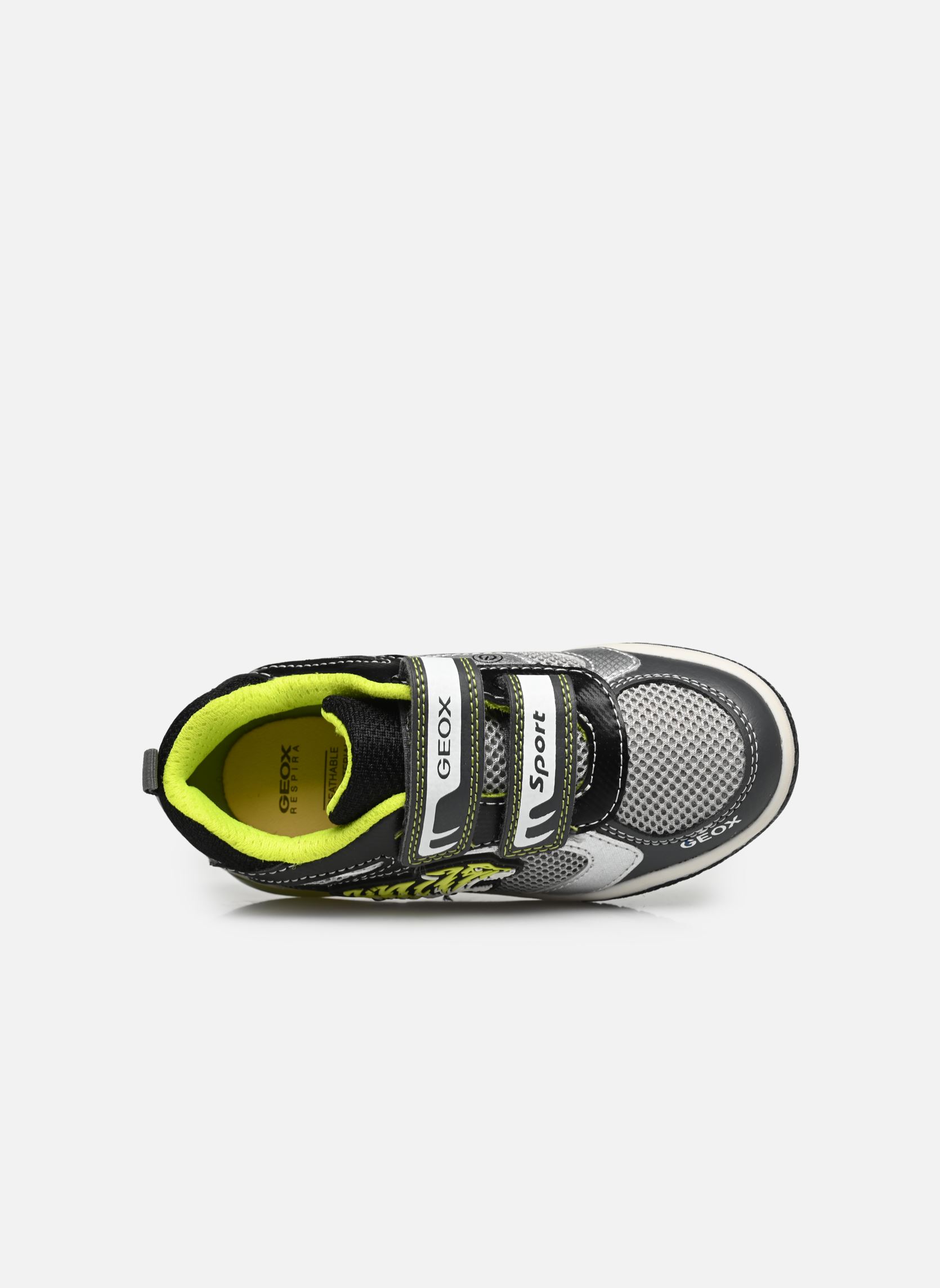 Lage sneakers J INEK BOY LIGHTS jongens grijs Geox Lage sneakers J INEK BOY LIGHTS jongens grijs Gris / Citron