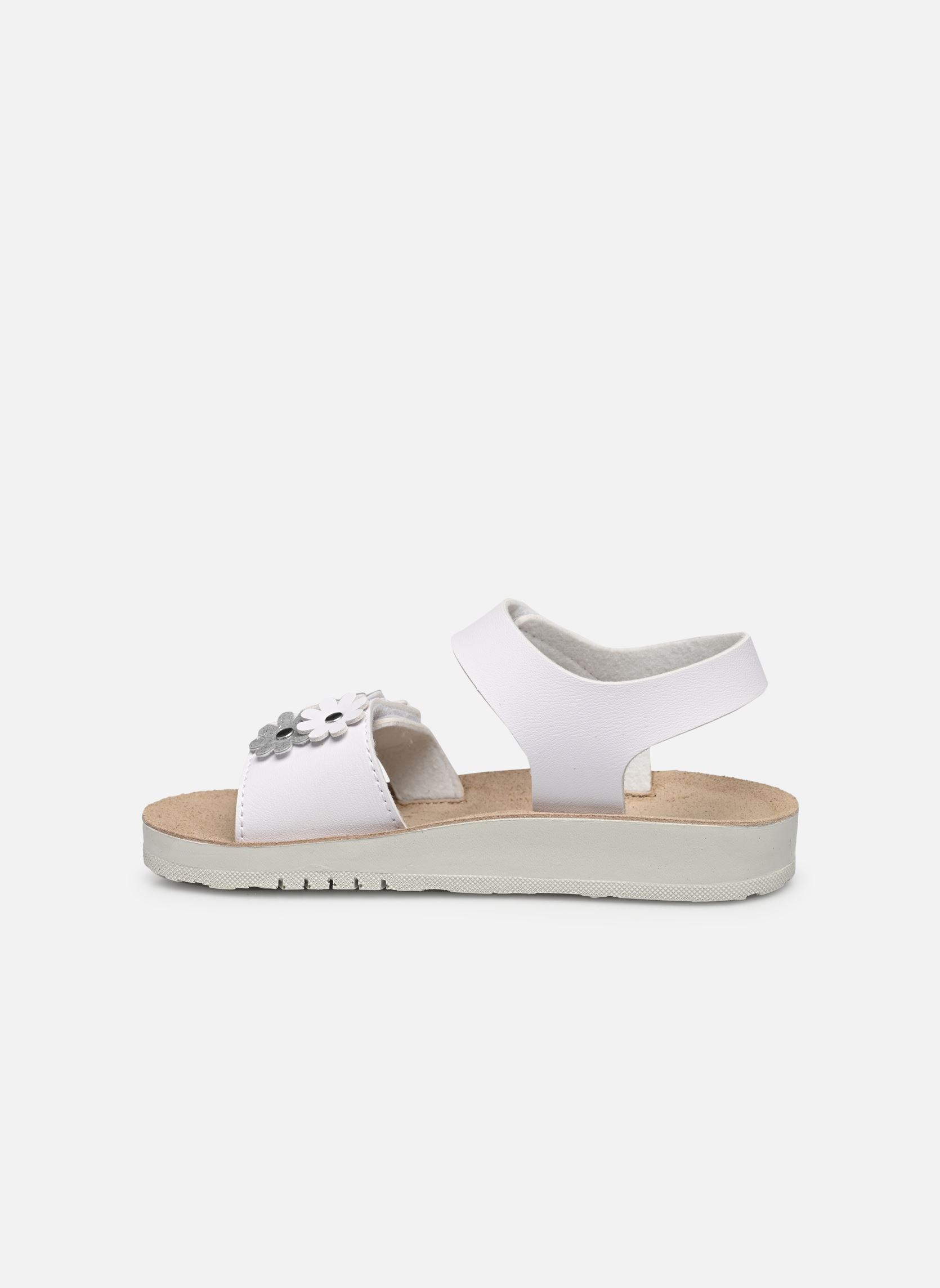 Sandalen J SANDAL COSTAREI GI meisjes wit Geox Sandalen J SANDAL COSTAREI GI meisjes wit BLANC / ARGENT