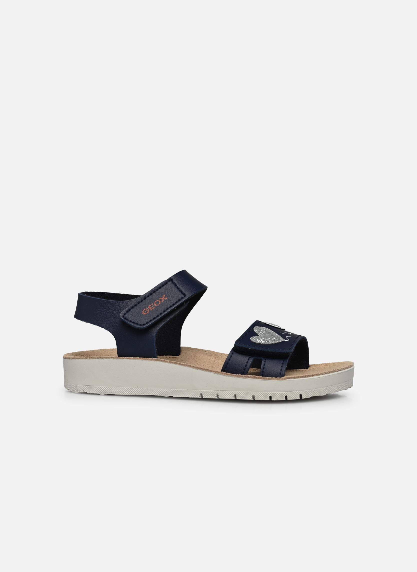 Sandalias J SANDAL COSTAREI GI niña azul Geox Sandalias J SANDAL COSTAREI GI niña azul Bleu Marine/Argent