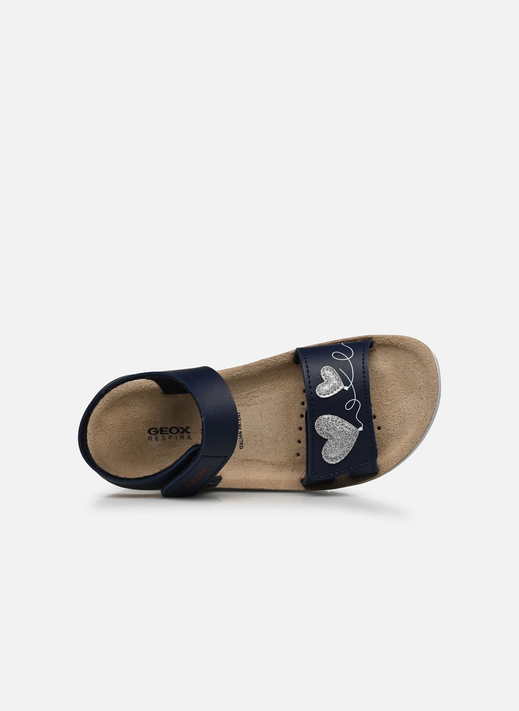 Sandalias J SANDAL COSTAREI GI niña azul Geox Sandalias J SANDAL COSTAREI GI niña azul Bleu Marine/Argent