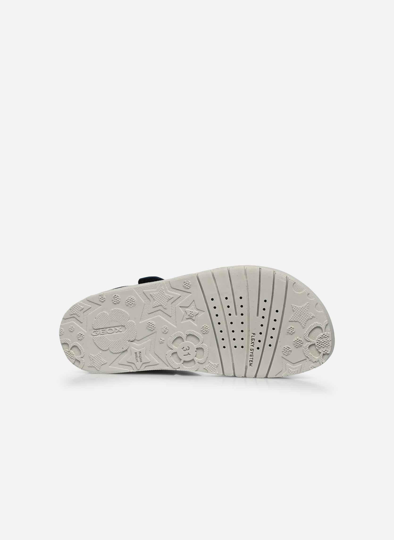 Sandalias J SANDAL COSTAREI GI niña azul Geox Sandalias J SANDAL COSTAREI GI niña azul Bleu Marine/Argent