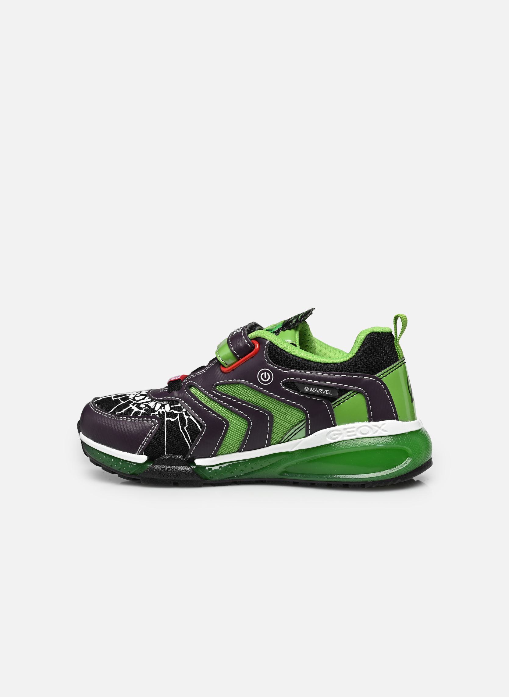 Niedrige Sneaker J Bayonyc Boy Lights Marvel jungen schwarz Geox Niedrige Sneaker J Bayonyc Boy Lights Marvel jungen schwarz Noir/Vert