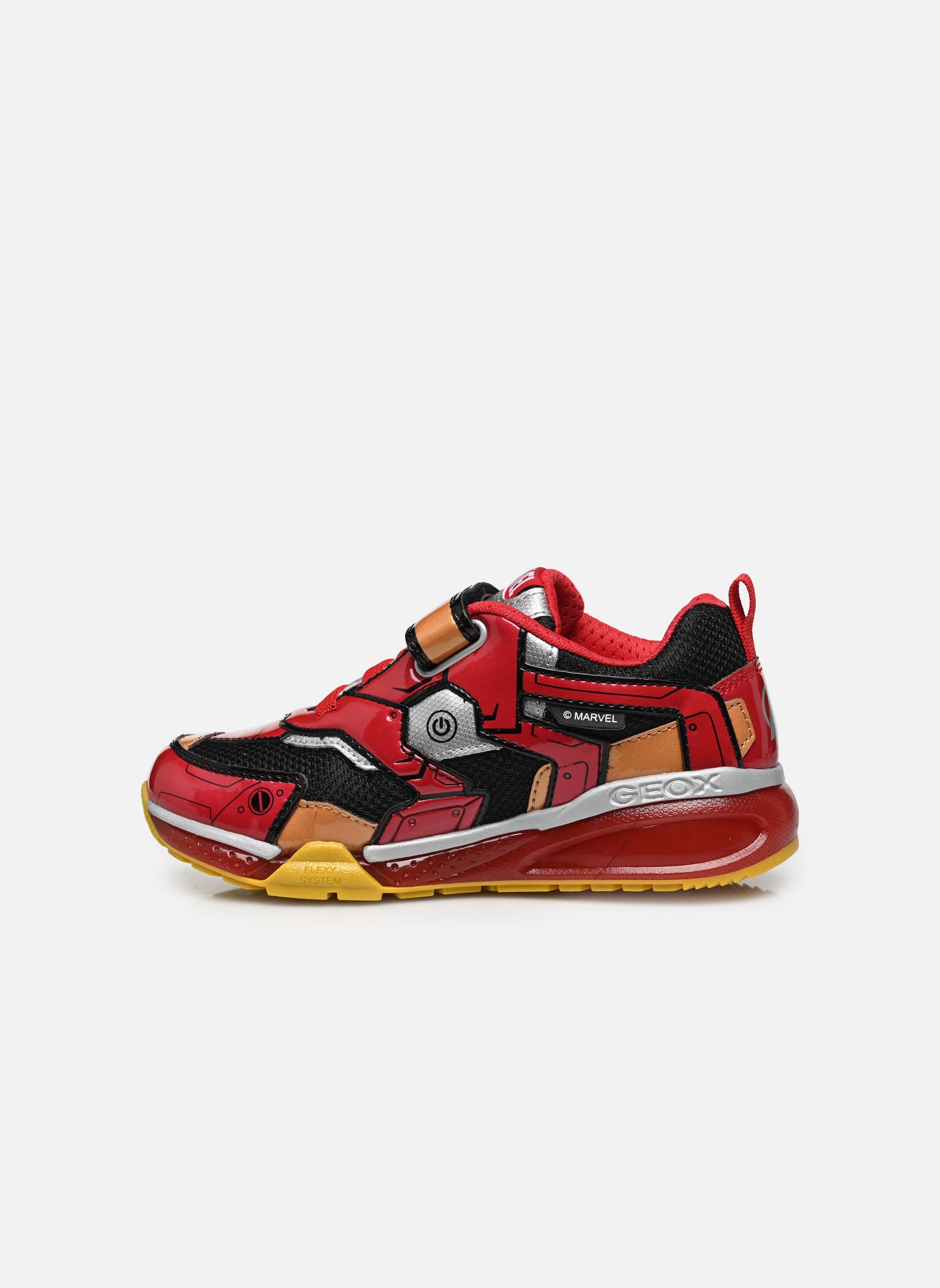 Niedrige Sneaker J Bayonyc Boy Lights Marvel jungen schwarz Geox Niedrige Sneaker J Bayonyc Boy Lights Marvel jungen schwarz Noir Rouge
