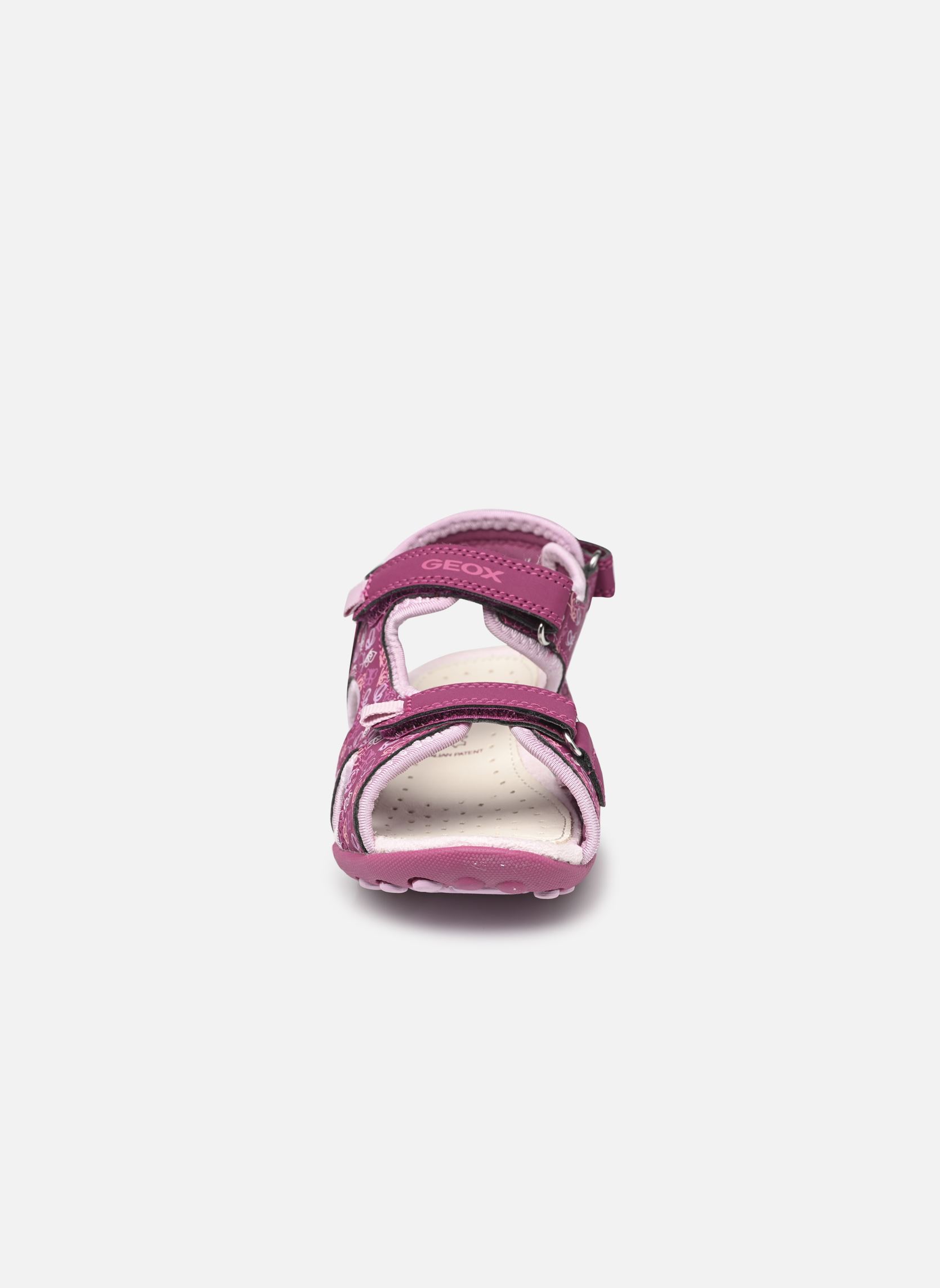 Sandalen J SANDAL WHINBERRY G mädchen rosa Geox Sandalen J SANDAL WHINBERRY G mädchen rosa FRAMBOISE NOIR/ ROSE