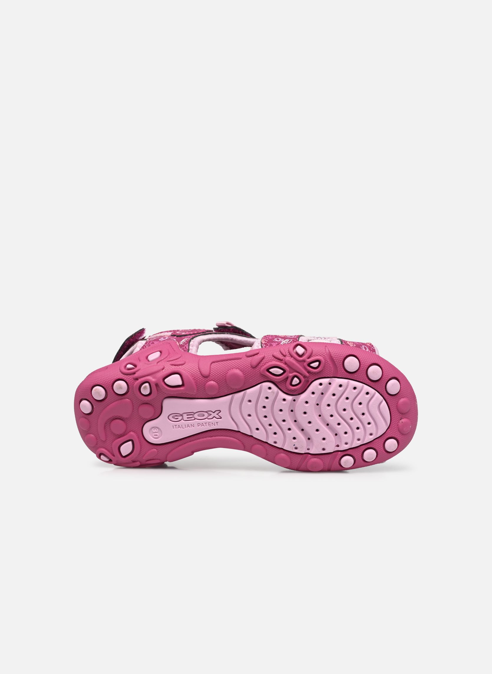 Sandalen J SANDAL WHINBERRY G mädchen rosa Geox Sandalen J SANDAL WHINBERRY G mädchen rosa FRAMBOISE NOIR/ ROSE