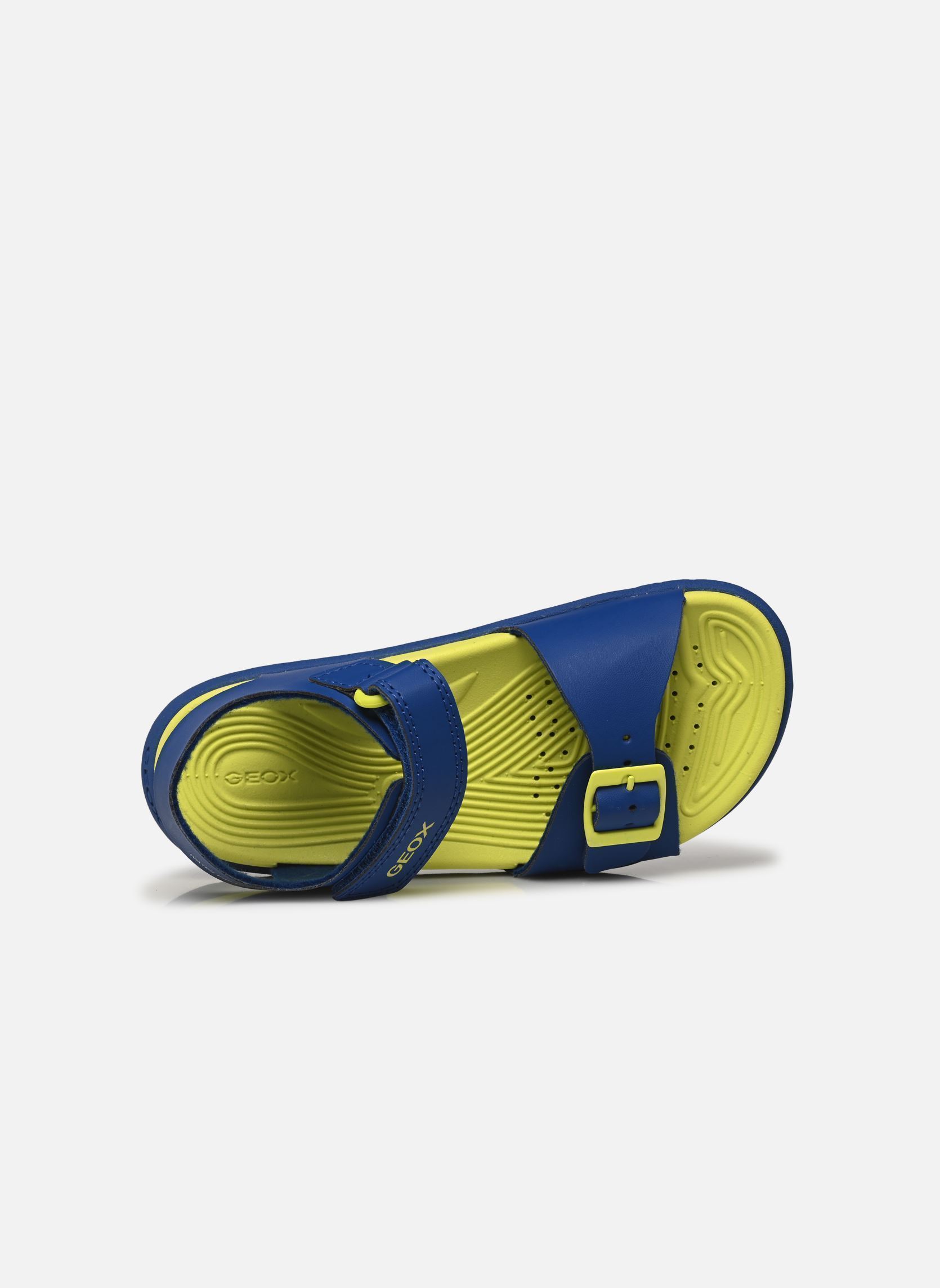 Sandales J SANDAL FUSBETTO BO garçon bleu Geox Sandales J SANDAL FUSBETTO BO garçon bleu ROYAL/FLUO YELLOW