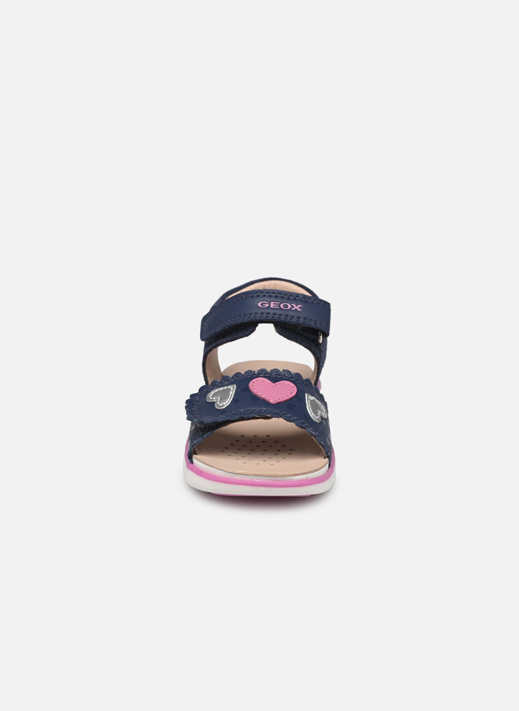 Sandalen B SANDAL DELHI GIRL meisjes blauw Geox Sandalen B SANDAL DELHI GIRL meisjes blauw AVIO / FUCHSIA