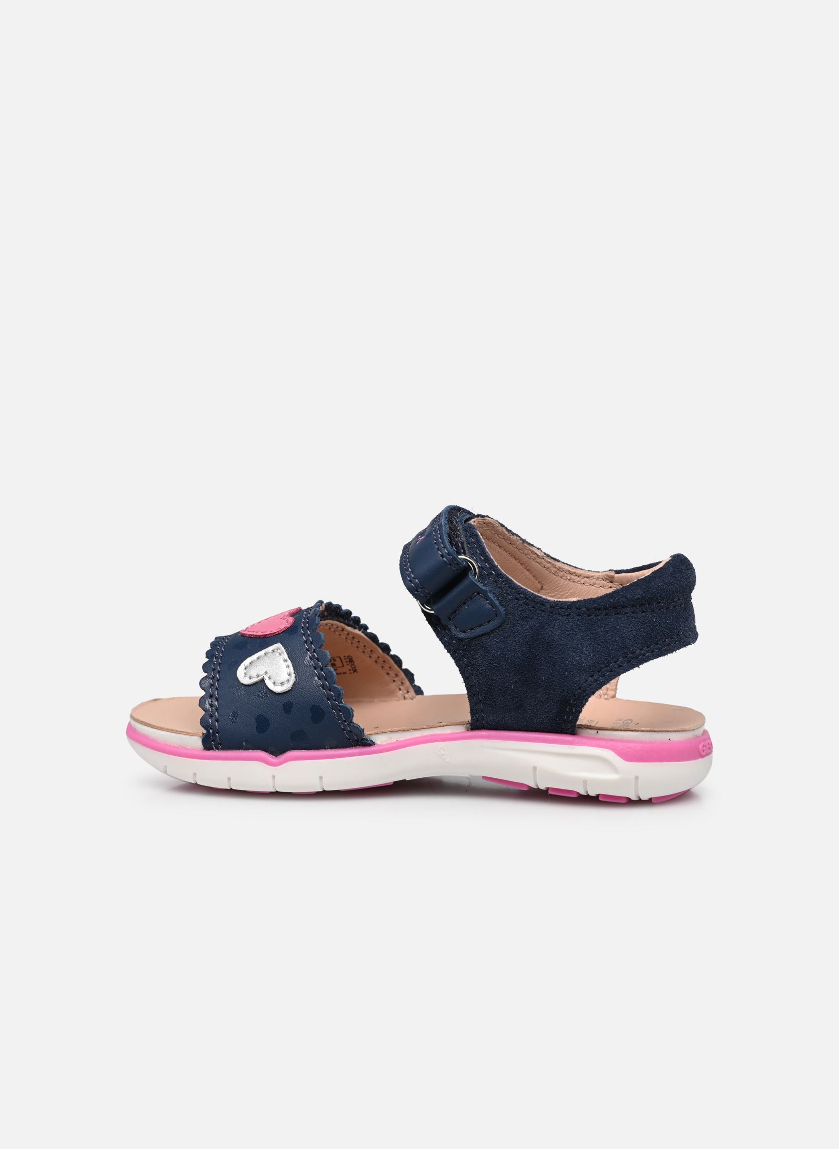 Sandalen B SANDAL DELHI GIRL meisjes blauw Geox Sandalen B SANDAL DELHI GIRL meisjes blauw AVIO / FUCHSIA