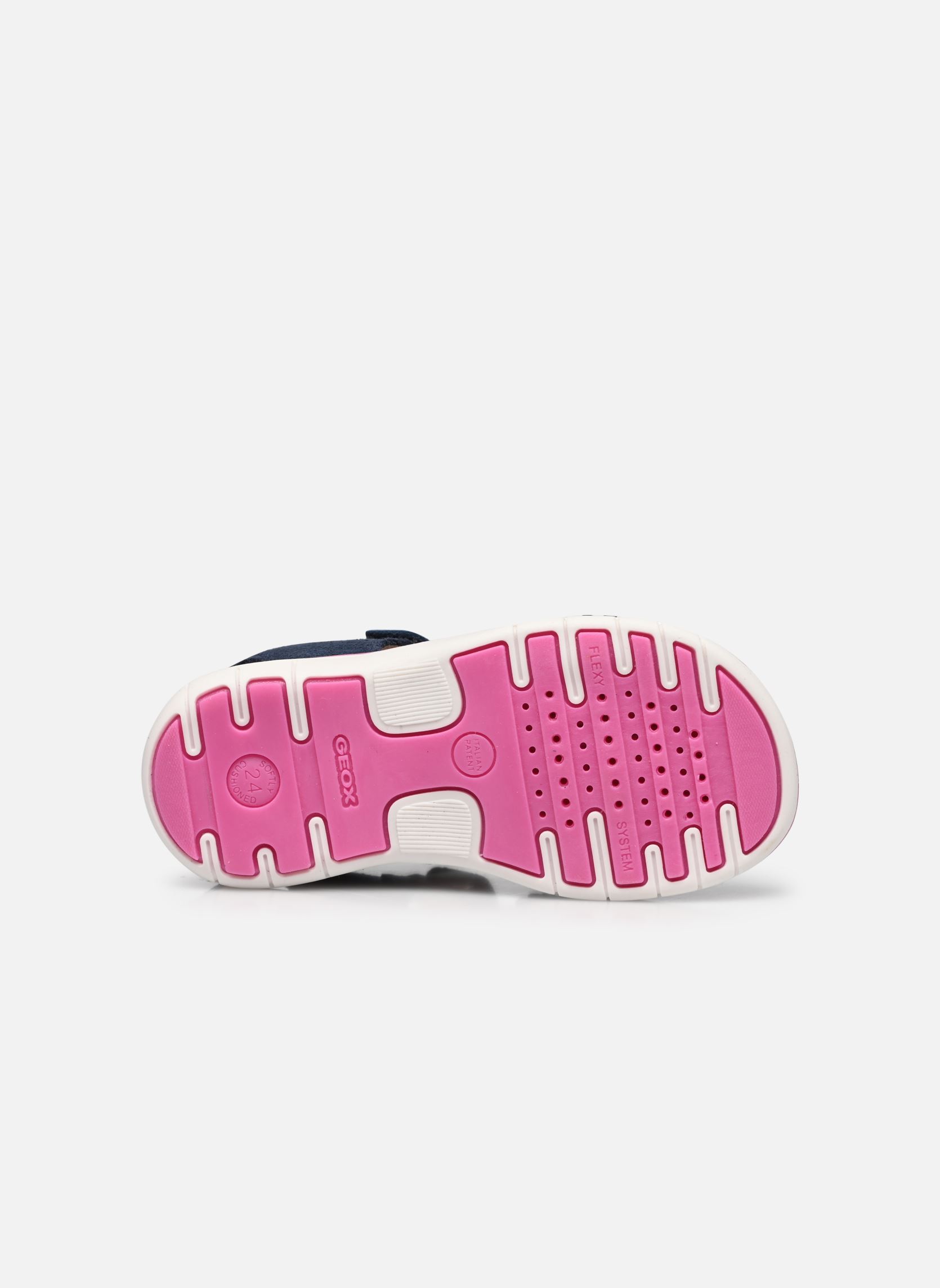 Sandalen B SANDAL DELHI GIRL meisjes blauw Geox Sandalen B SANDAL DELHI GIRL meisjes blauw AVIO / FUCHSIA