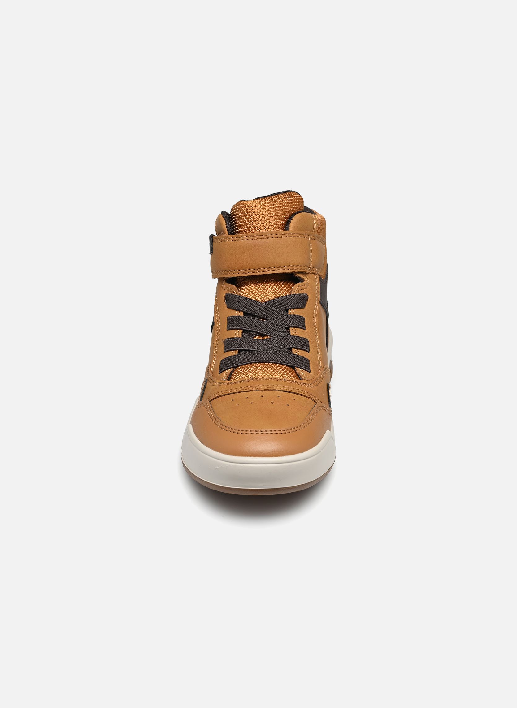 Baskets hautes J Perth Boy B garçon jaune Geox Baskets hautes J Perth Boy B garçon jaune JAUNE FONCÉ/BRUN