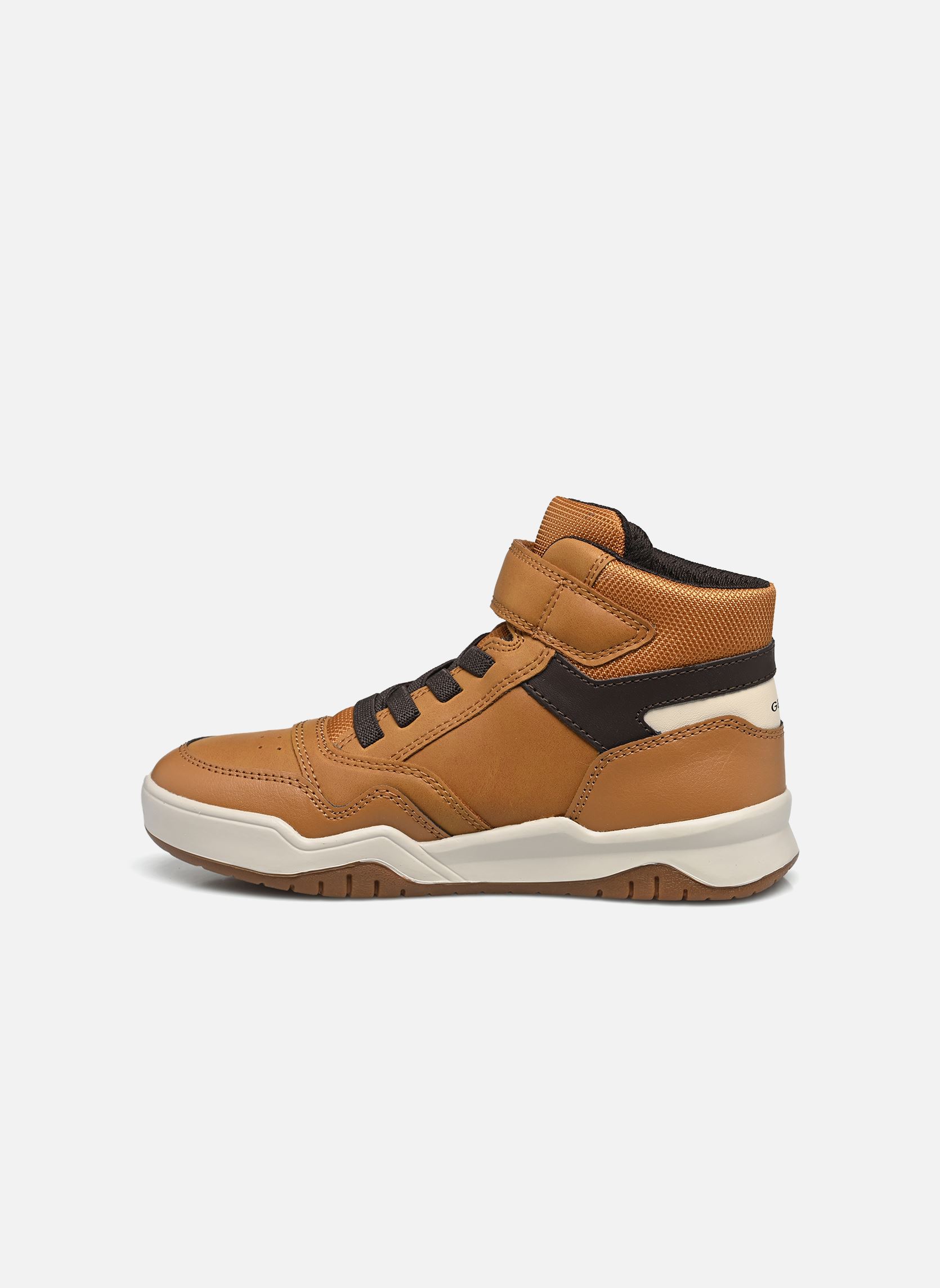 Baskets hautes J Perth Boy B garçon jaune Geox Baskets hautes J Perth Boy B garçon jaune JAUNE FONCÉ/BRUN