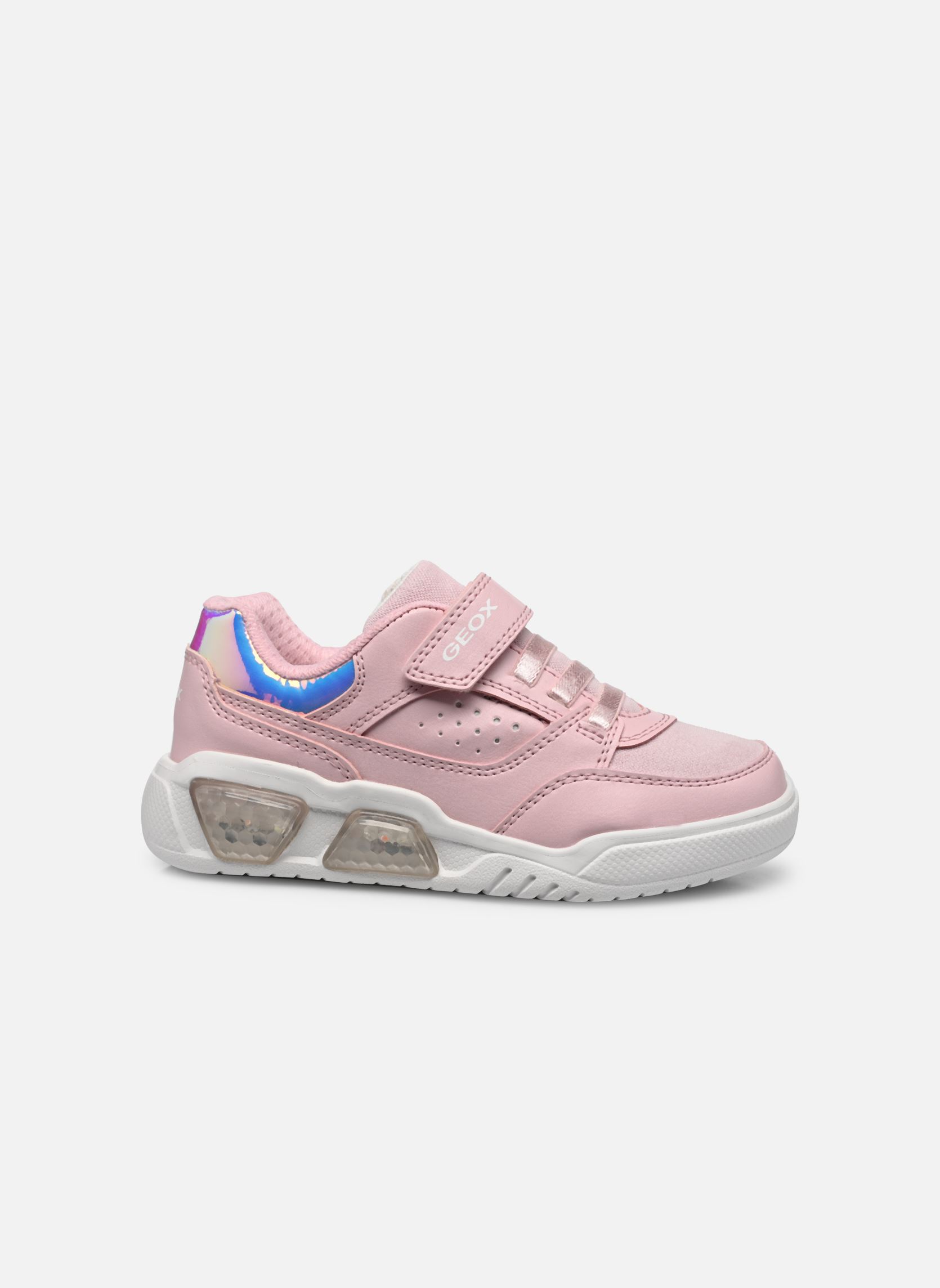 Lage sneakers J ILLUMINUS GIRL LIGHTS meisjes roze Geox Lage sneakers J ILLUMINUS GIRL LIGHTS meisjes roze LT ROSE/WHITE
