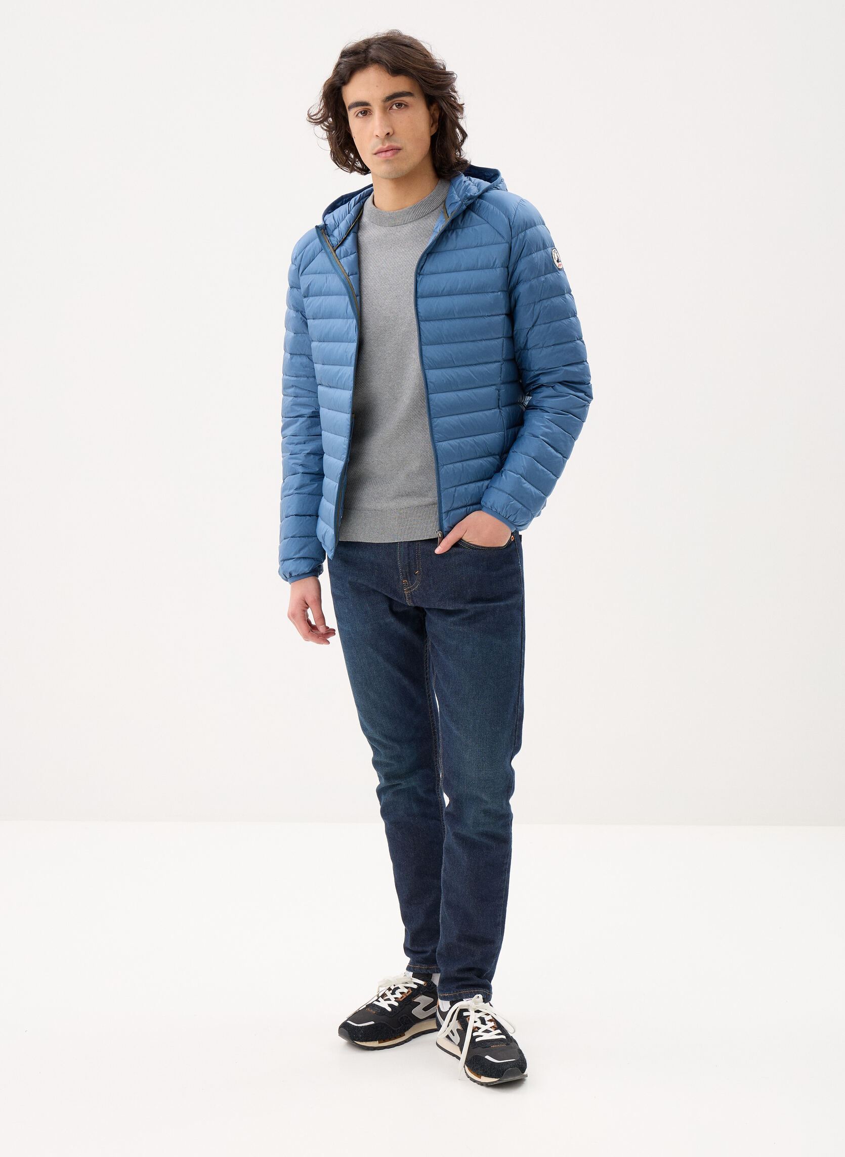 Gewatteerde jassen Nico heren blauw JOTT Gewatteerde jassen Nico heren blauw BLUE JEAN