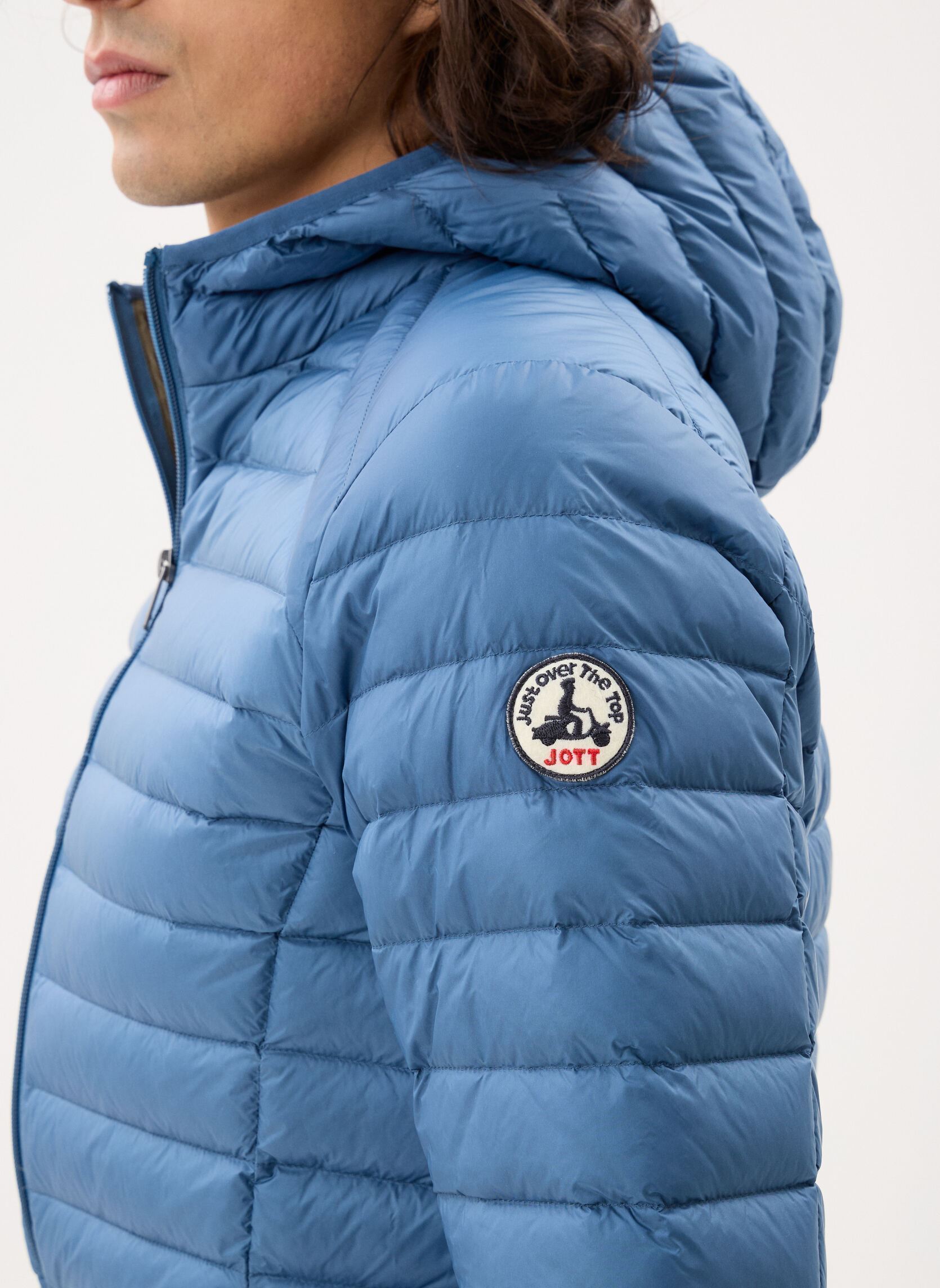 Gewatteerde jassen Nico heren blauw JOTT Gewatteerde jassen Nico heren blauw BLUE JEAN