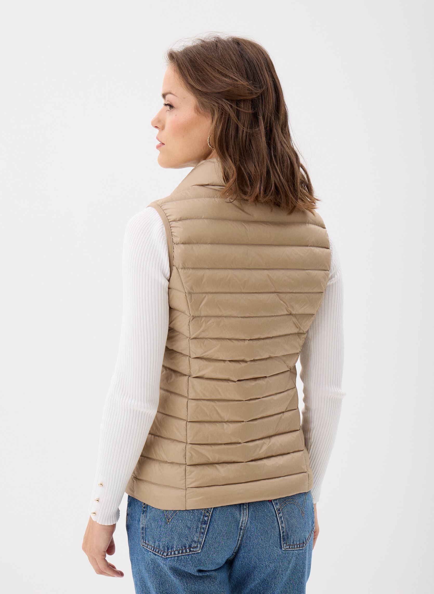 Gewatteerde jassen zonder mouwen Seda dames beige JOTT Gewatteerde jassen zonder mouwen Seda dames beige BEIGE