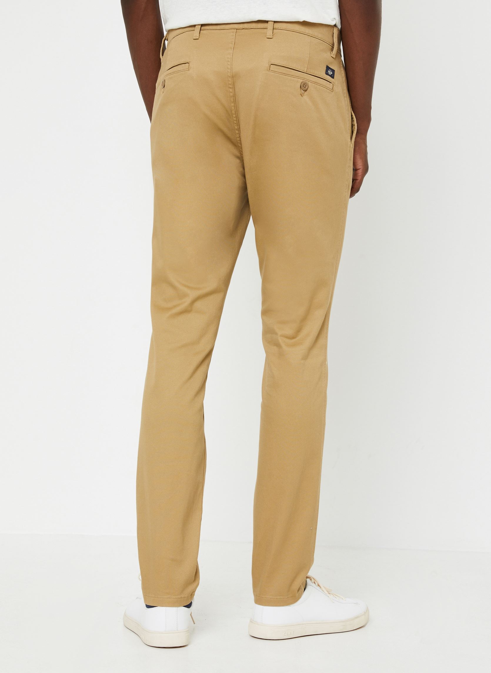 Dockers D1 - Pantalon - Slim - Uni - Coton Stretch - Homme - Marron