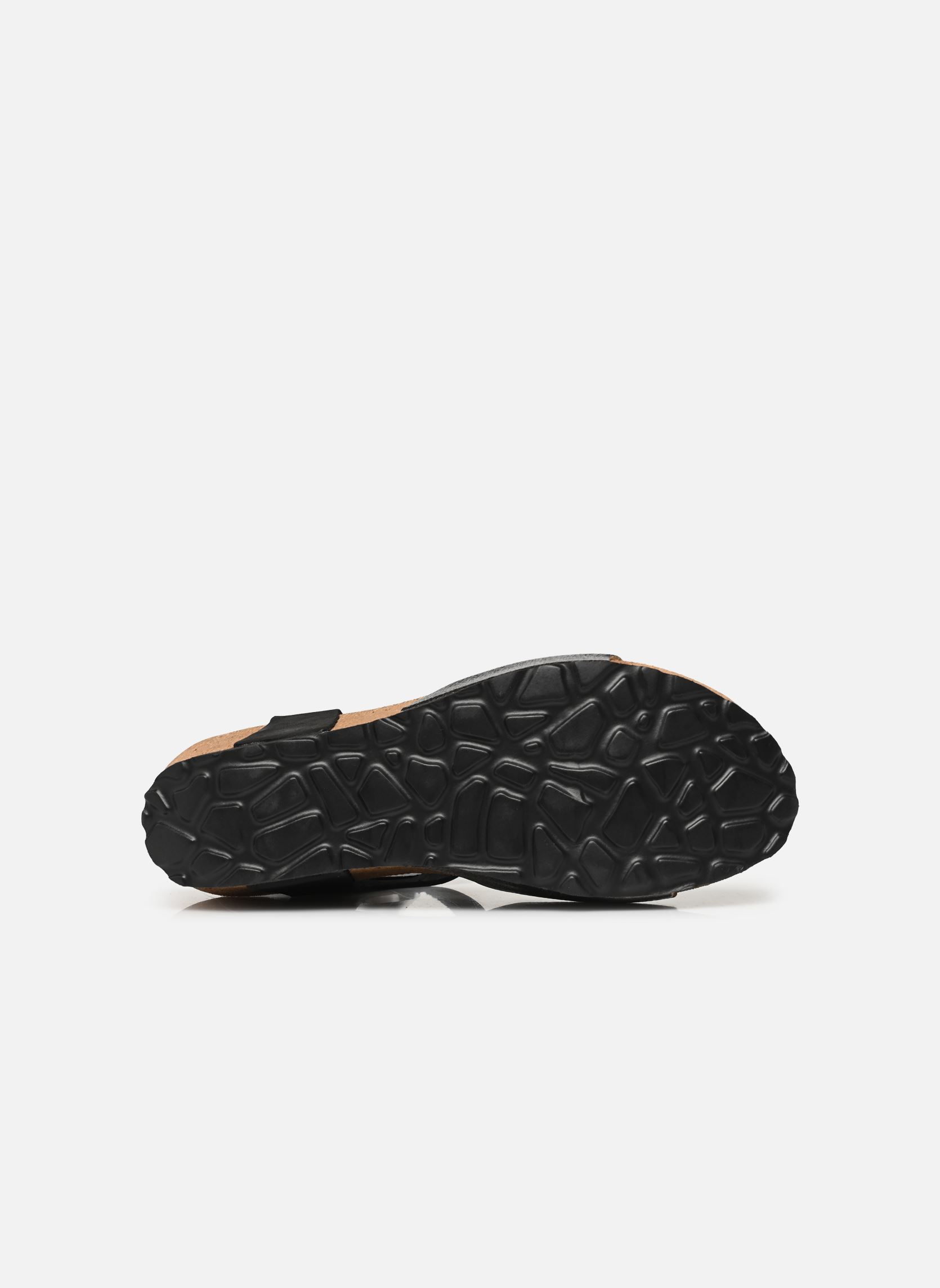 Sandalen met sleehak en plateau Rose - sandales compensées dames zwart Georgia Rose Soft Sandalen met sleehak en plateau Rose - sandales compensées dames zwart Noir
