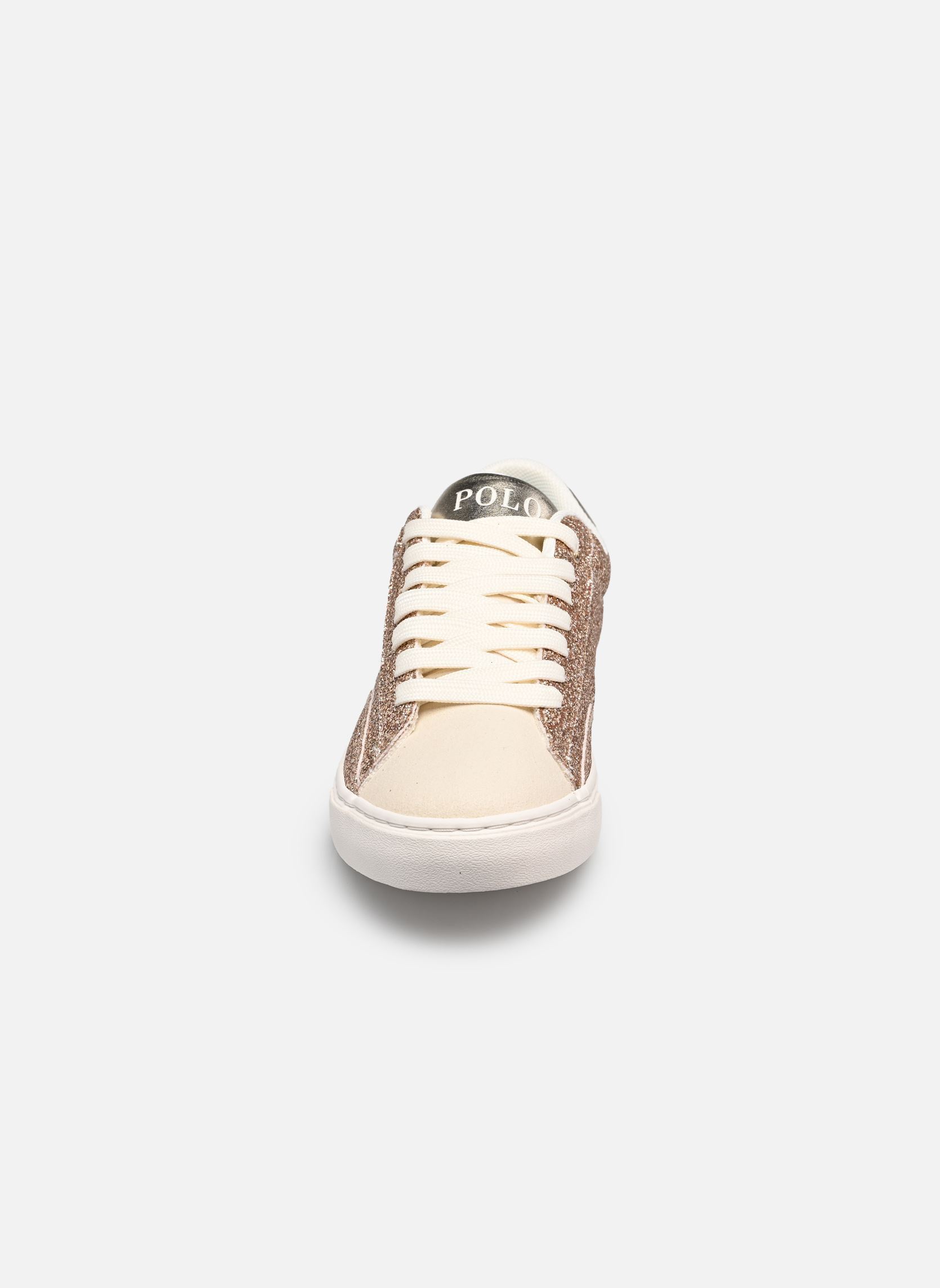 Baskets basses THERON V fille or et bronze Polo Ralph Lauren Baskets basses THERON V fille or et bronze GOLD GLITTER/ SAND MICRO/GOLD