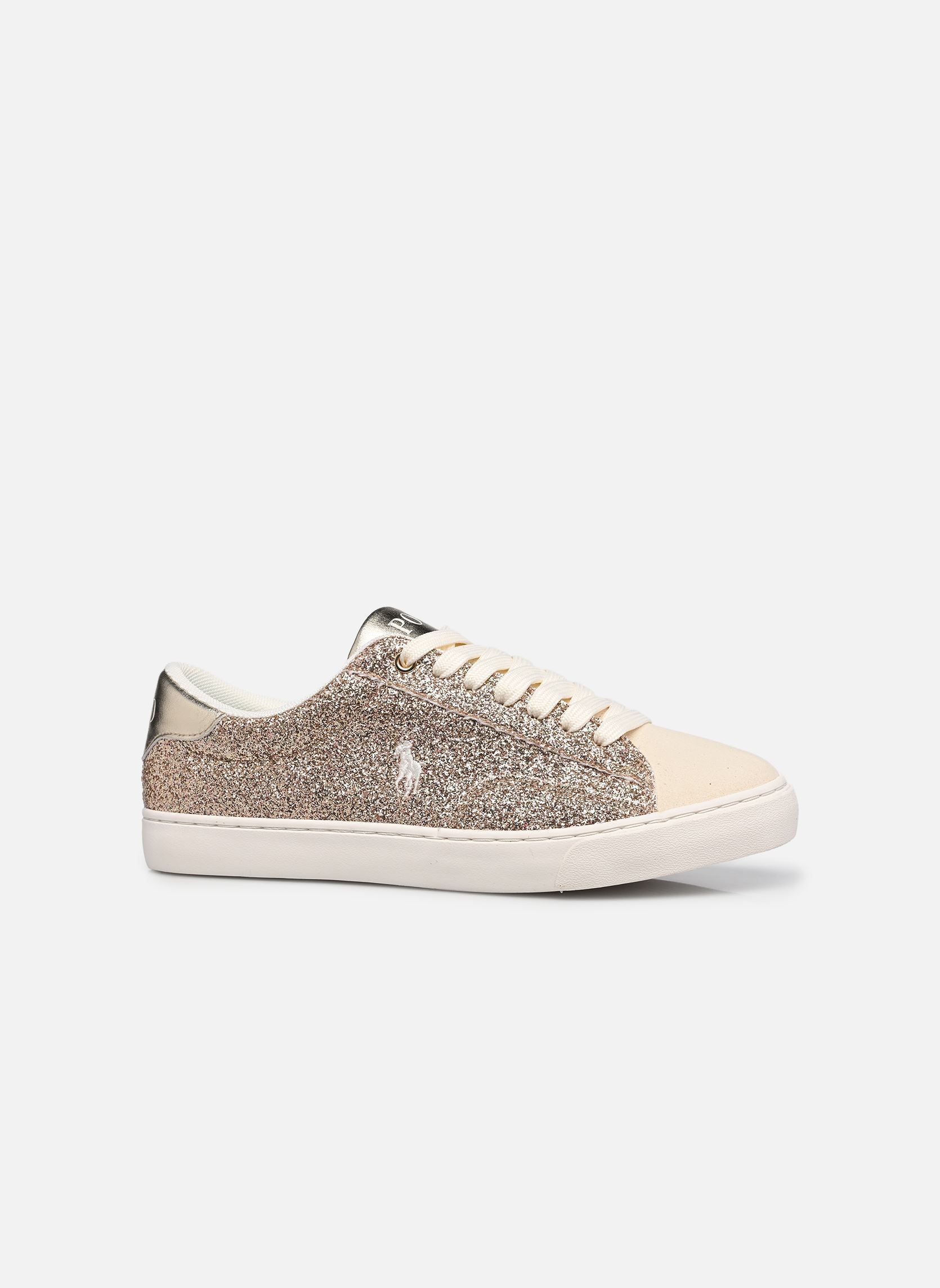 Baskets basses THERON V fille or et bronze Polo Ralph Lauren Baskets basses THERON V fille or et bronze GOLD GLITTER/ SAND MICRO/GOLD