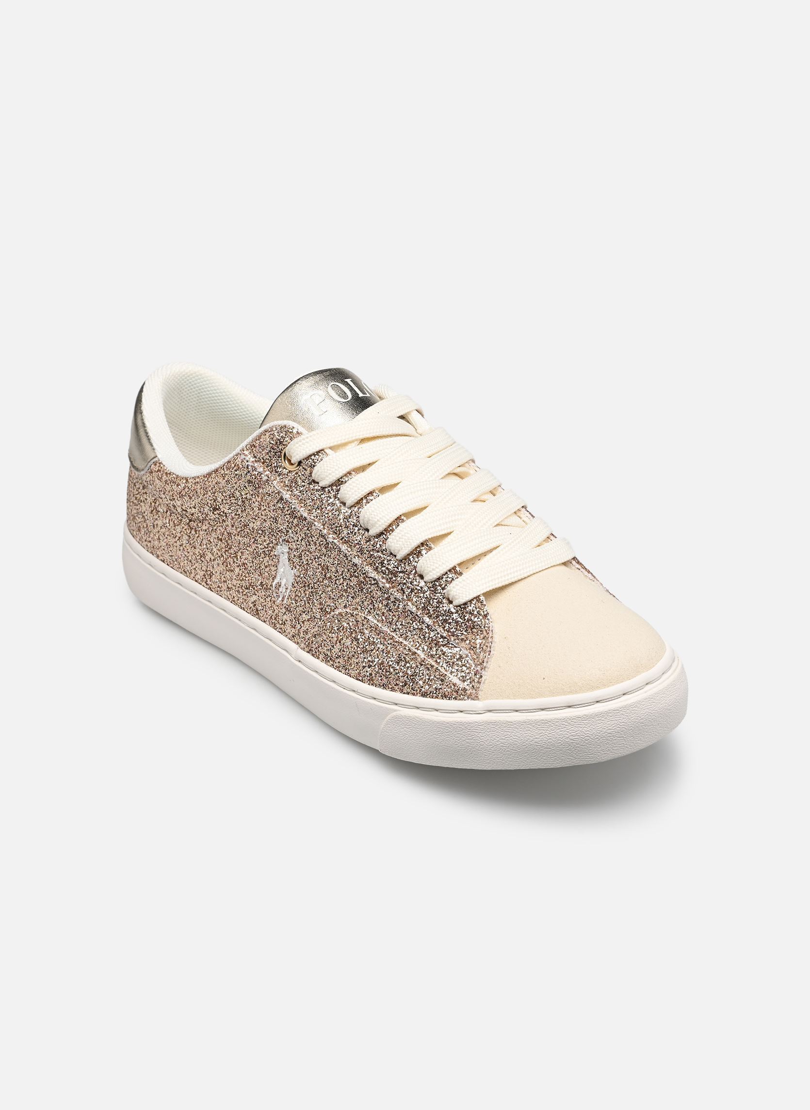 Baskets basses THERON V fille or et bronze Polo Ralph Lauren Baskets basses THERON V fille or et bronze GOLD GLITTER/ SAND MICRO/GOLD