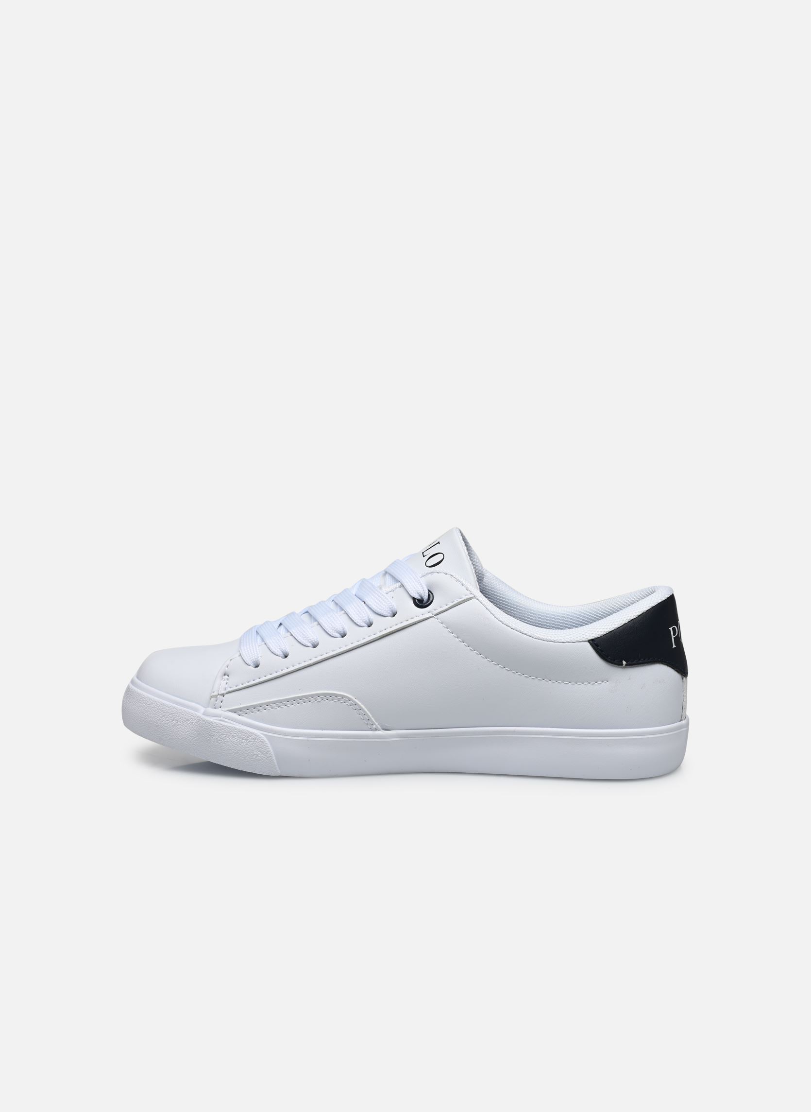 Baskets basses THERON V garçon blanc Polo Ralph Lauren Baskets basses THERON V garçon blanc WHITE SMOOTH PU/NAVY W/ NAVY P