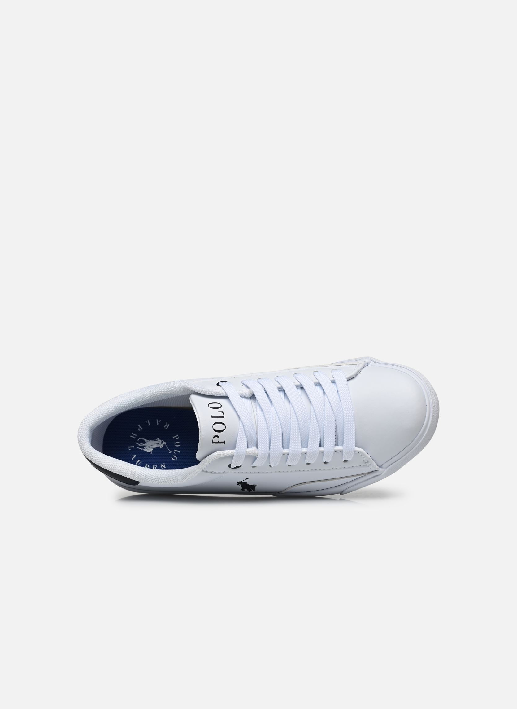 Baskets basses THERON V garçon blanc Polo Ralph Lauren Baskets basses THERON V garçon blanc WHITE SMOOTH PU/NAVY W/ NAVY P