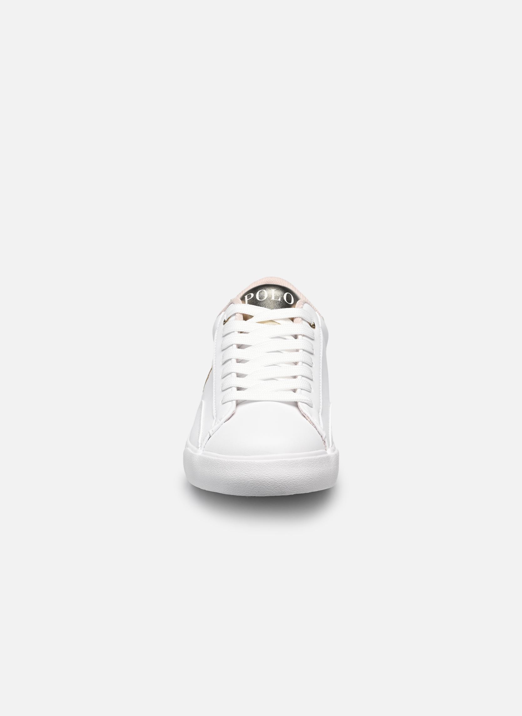 Baskets basses THERON V fille blanc Polo Ralph Lauren Baskets basses THERON V fille blanc WHITE SMOOTH PU/GOLD METALLIC/