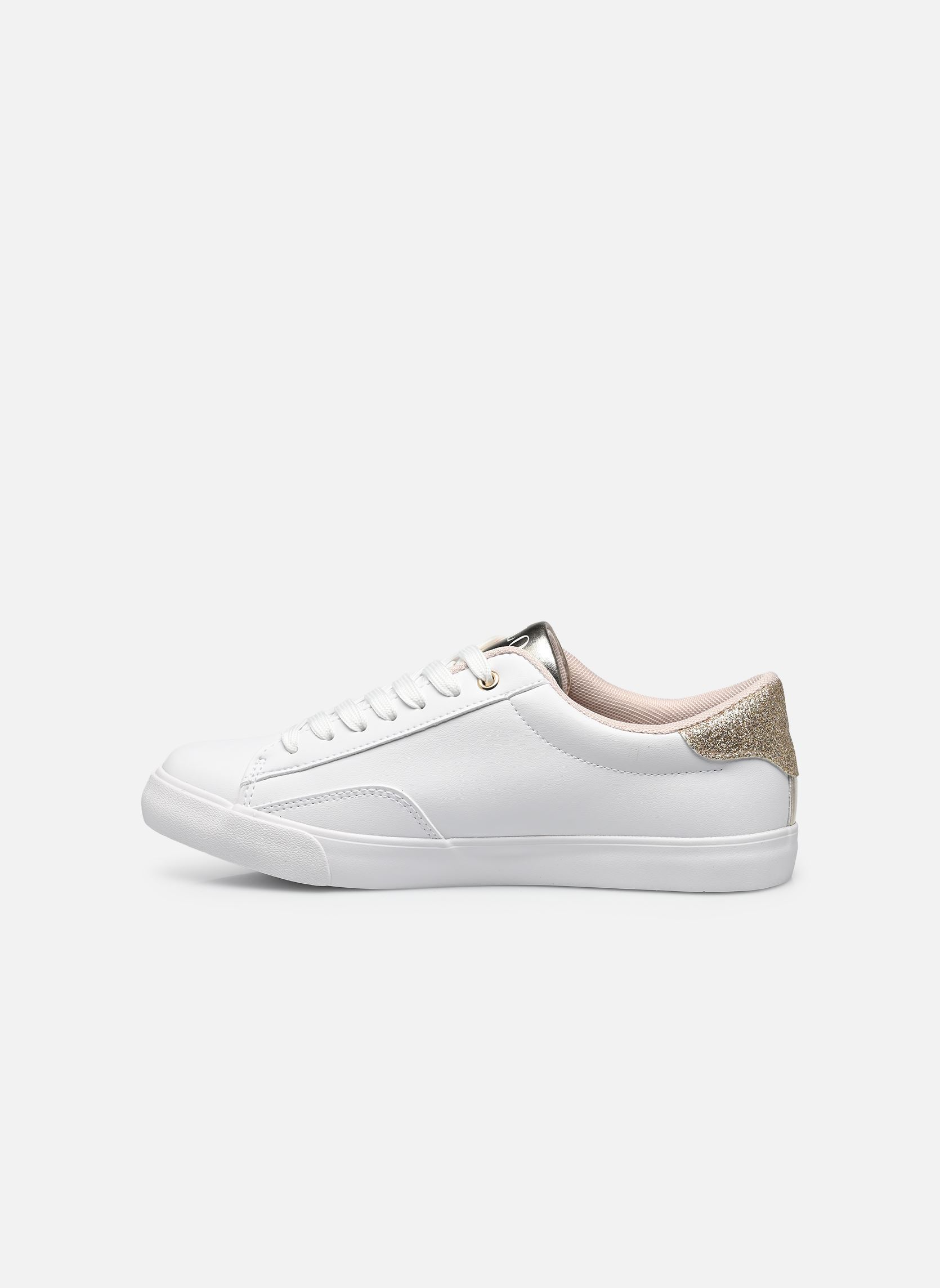 Baskets basses THERON V fille blanc Polo Ralph Lauren Baskets basses THERON V fille blanc WHITE SMOOTH PU/GOLD METALLIC/