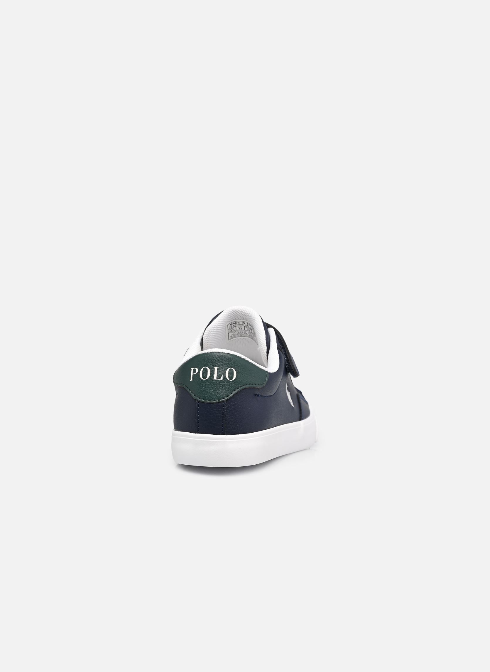 Niedrige Sneaker THERON V PS jungen blau Polo Ralph Lauren Niedrige Sneaker THERON V PS jungen blau NAVY TUMBLED/DARK GREEN TUMBLE