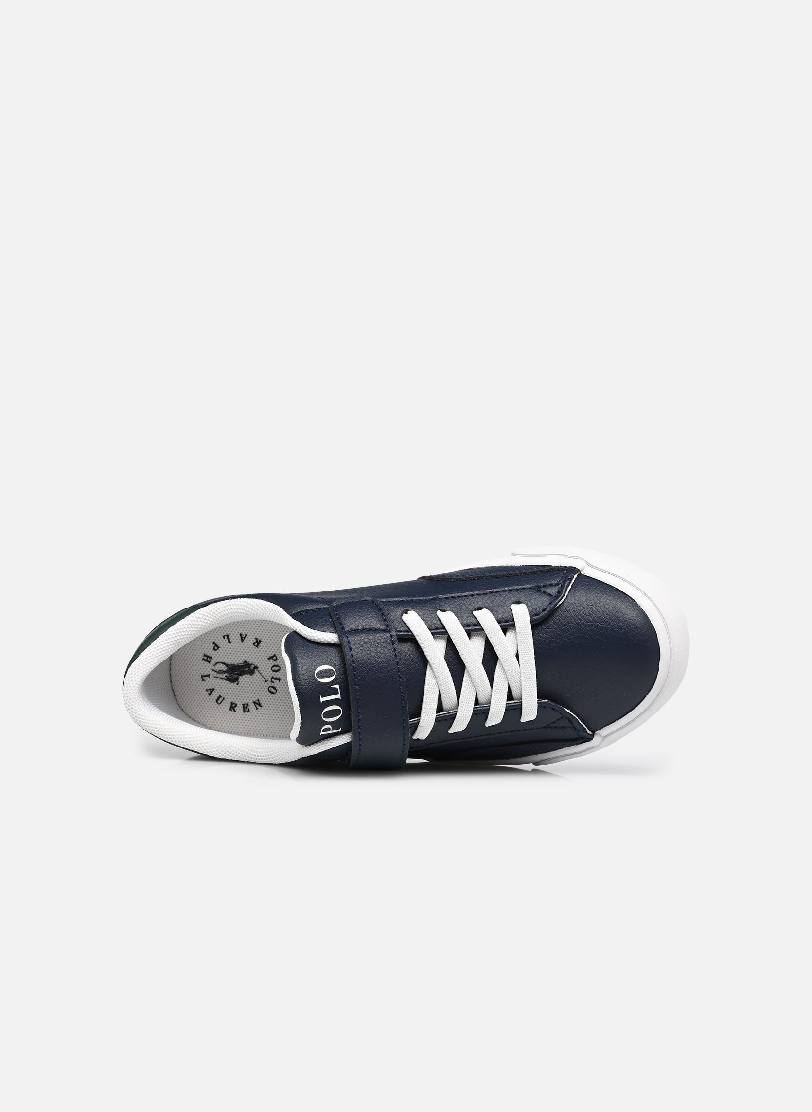 Niedrige Sneaker THERON V PS jungen blau Polo Ralph Lauren Niedrige Sneaker THERON V PS jungen blau NAVY TUMBLED/DARK GREEN TUMBLE