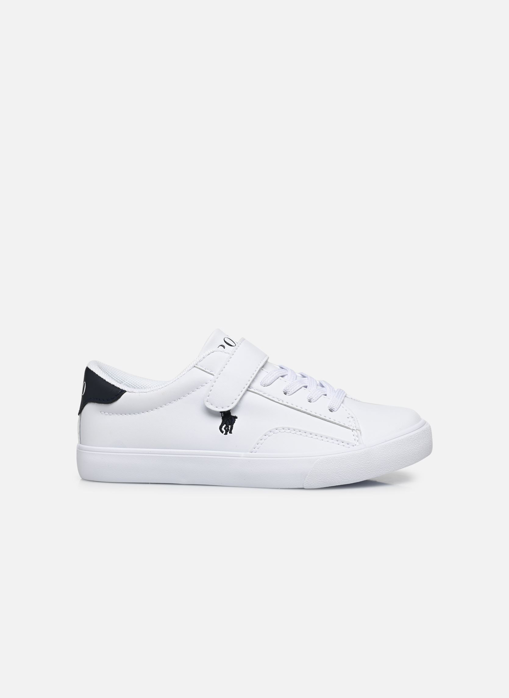 Baskets basses THERON V PS garçon blanc Polo Ralph Lauren Baskets basses THERON V PS garçon blanc WHITE SMOOTH PU/NAVY W/ NAVY P