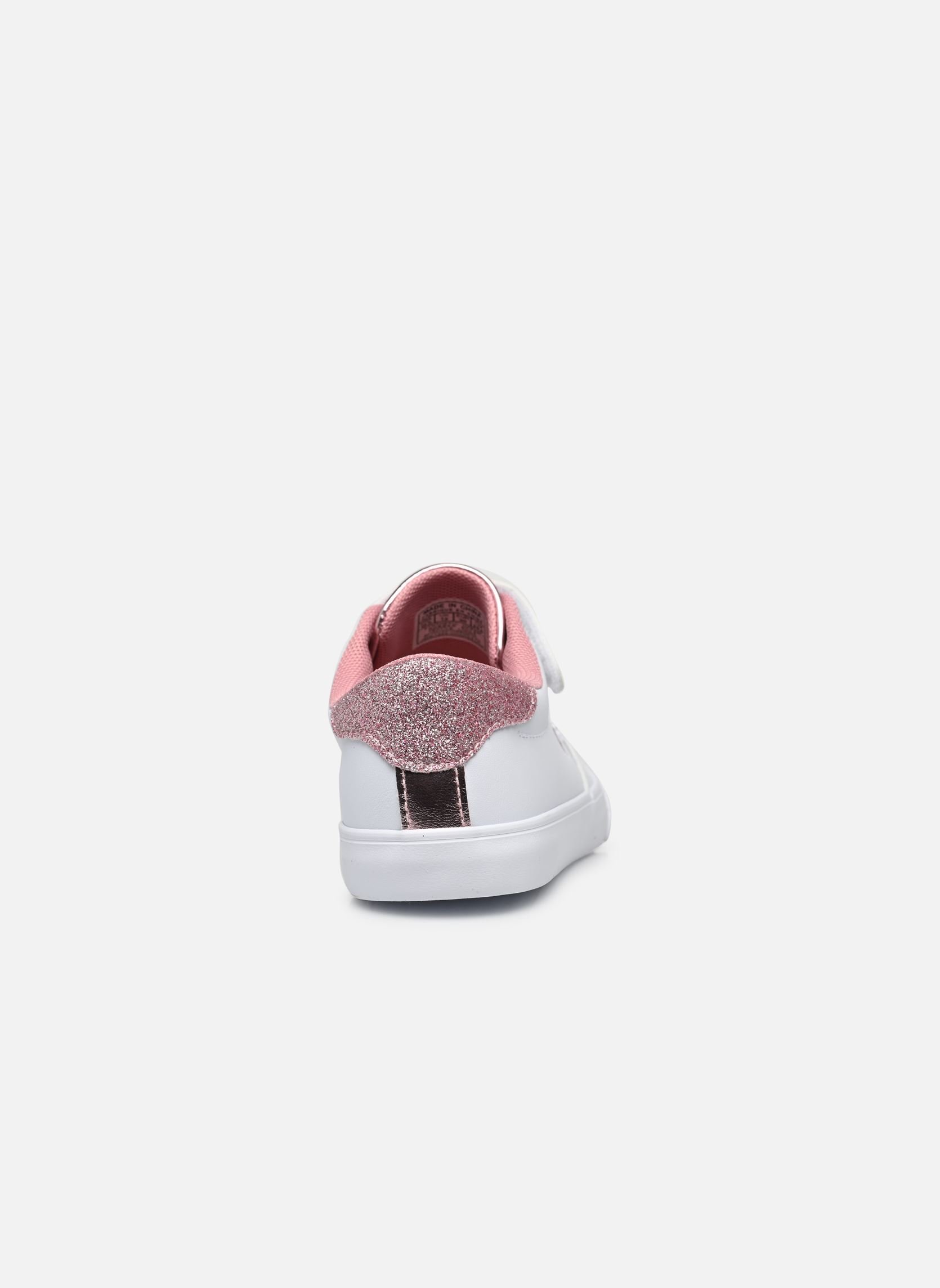 Niedrige Sneaker THERON V PS mädchen weiß Polo Ralph Lauren Niedrige Sneaker THERON V PS mädchen weiß WHITE SMOOTH PU/LT PINK/GLITTE
