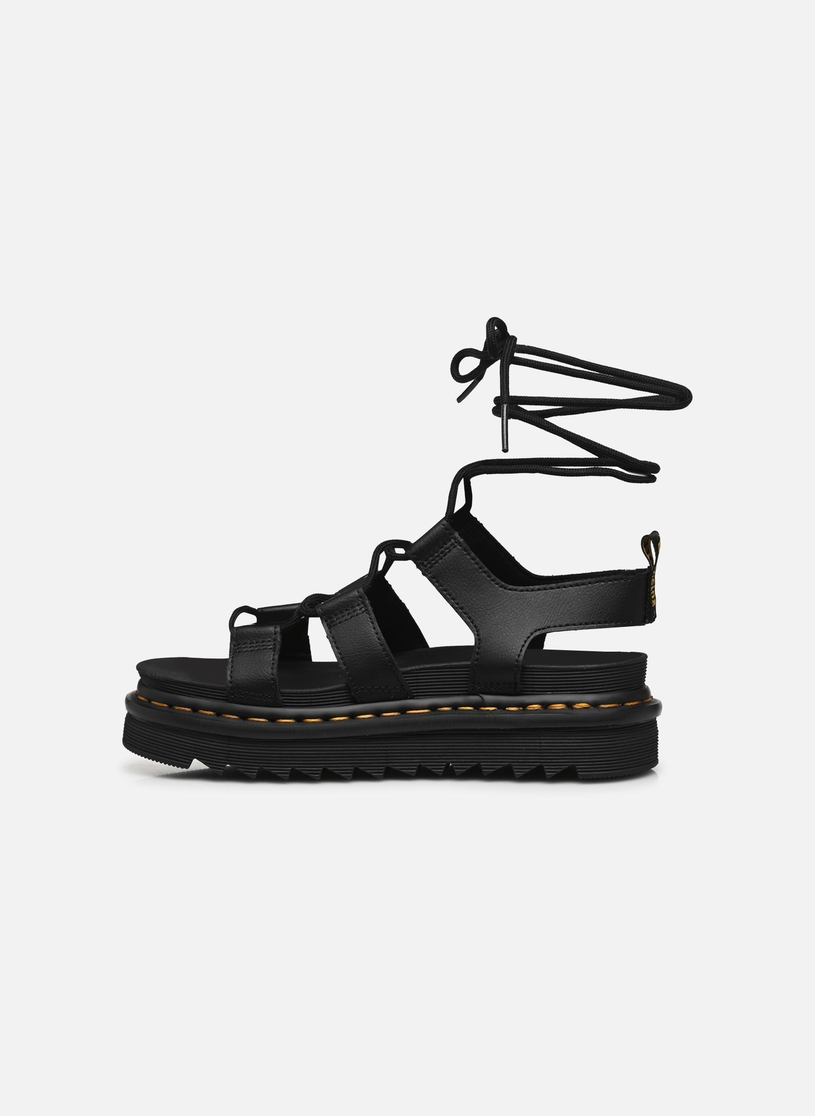 Sandalias y plataformas de cuña Nartilla mujer negro Dr. Martens Sandalias y plataformas de cuña Nartilla mujer negro BLACK ATHENA