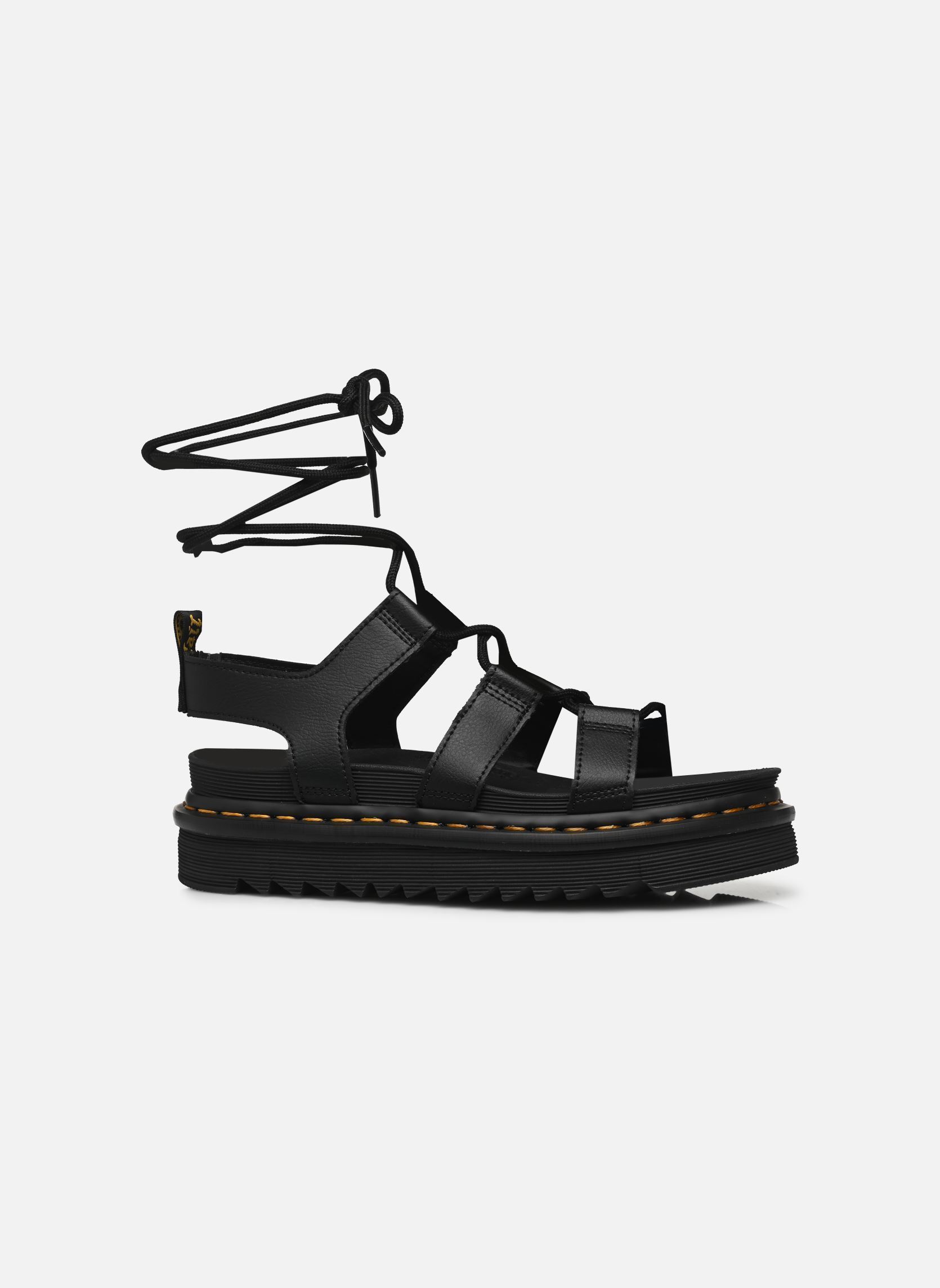 Sandalias y plataformas de cuña Nartilla mujer negro Dr. Martens Sandalias y plataformas de cuña Nartilla mujer negro BLACK ATHENA