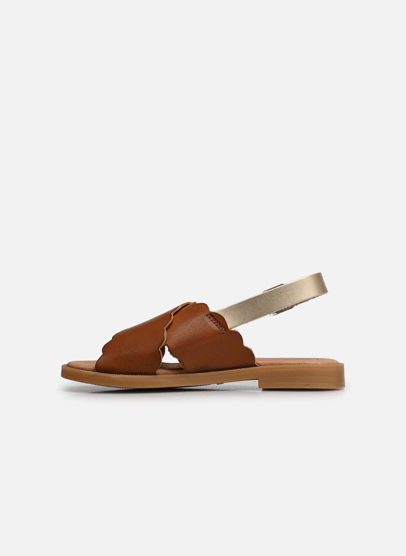 Sandales BOTEL LEATHER fille marron Rose et Martin Sandales BOTEL LEATHER fille marron COGNAC