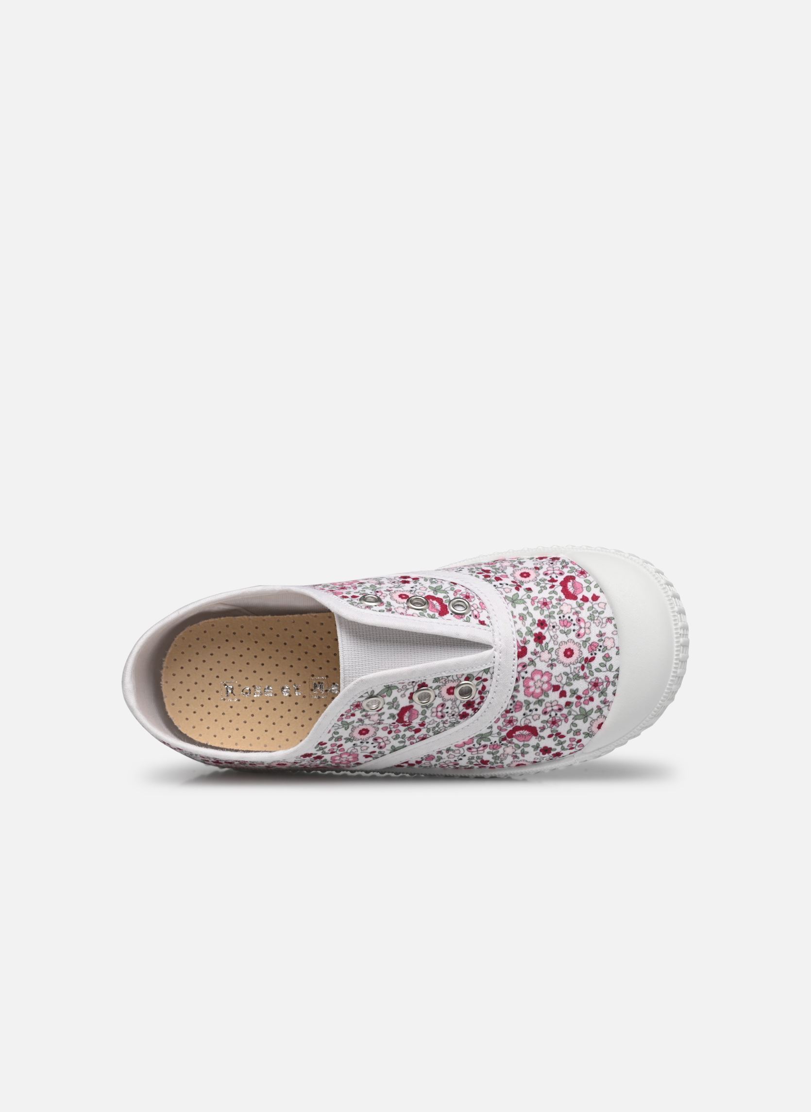 Baskets basses BAHISSA fille multicolore Rose et Martin Baskets basses BAHISSA fille multicolore Fleurs rose/violet liseré blan