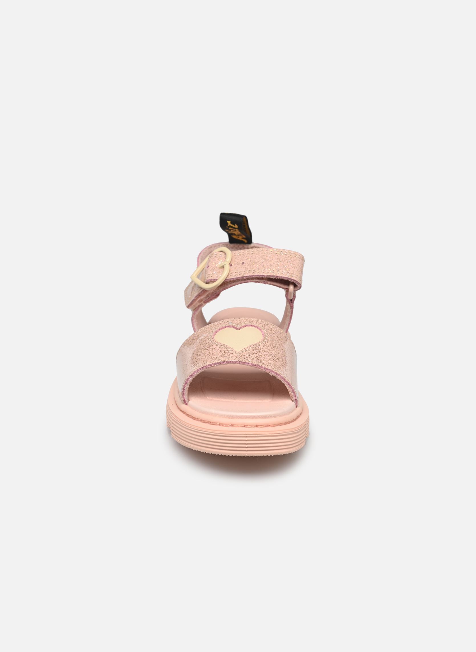 Sandales Marlowe Hearts J fille rose Dr. Martens Sandales Marlowe Hearts J fille rose POWDER PINK+CLOUD CREAM