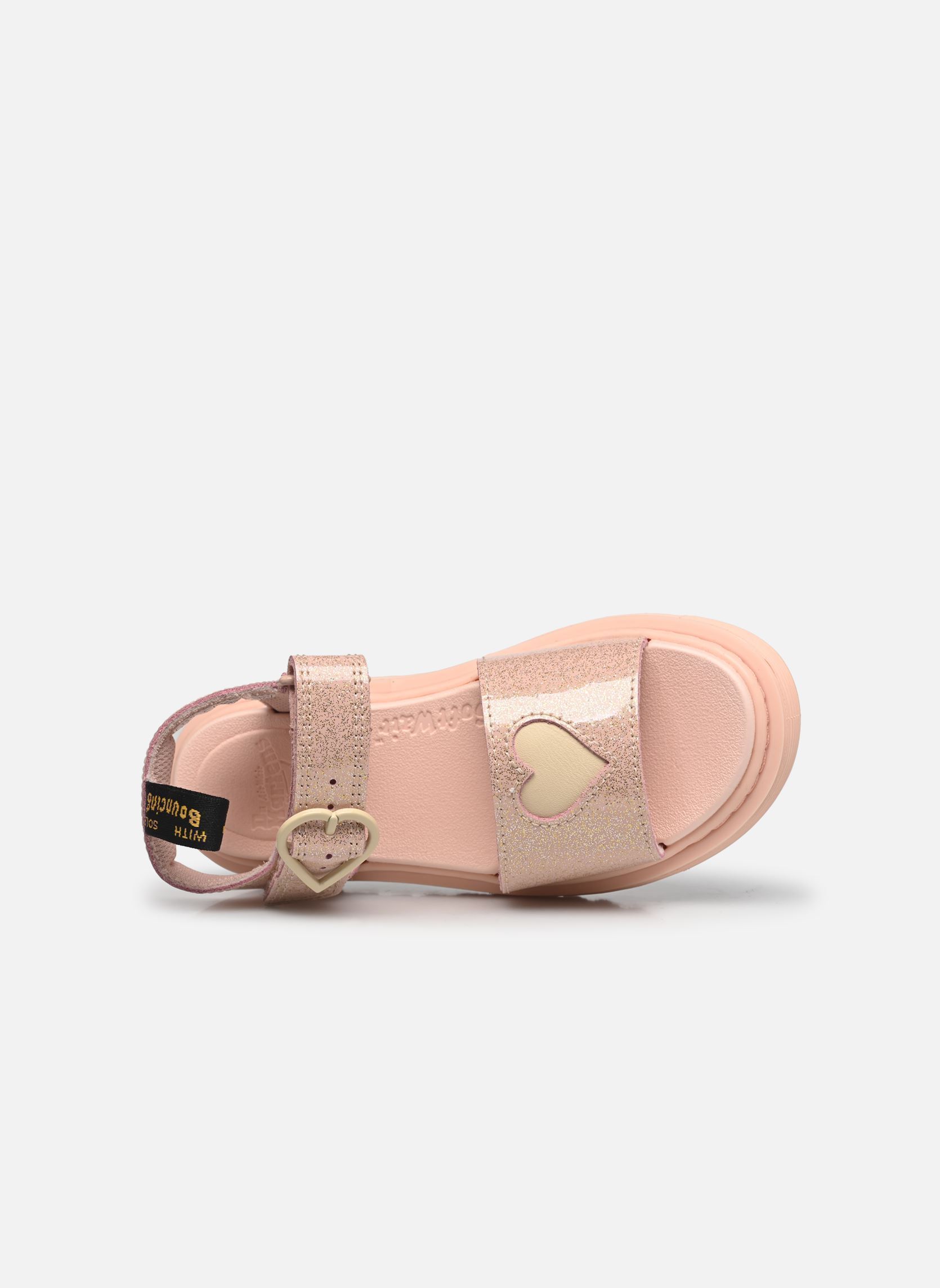 Sandales Marlowe Hearts J fille rose Dr. Martens Sandales Marlowe Hearts J fille rose POWDER PINK+CLOUD CREAM