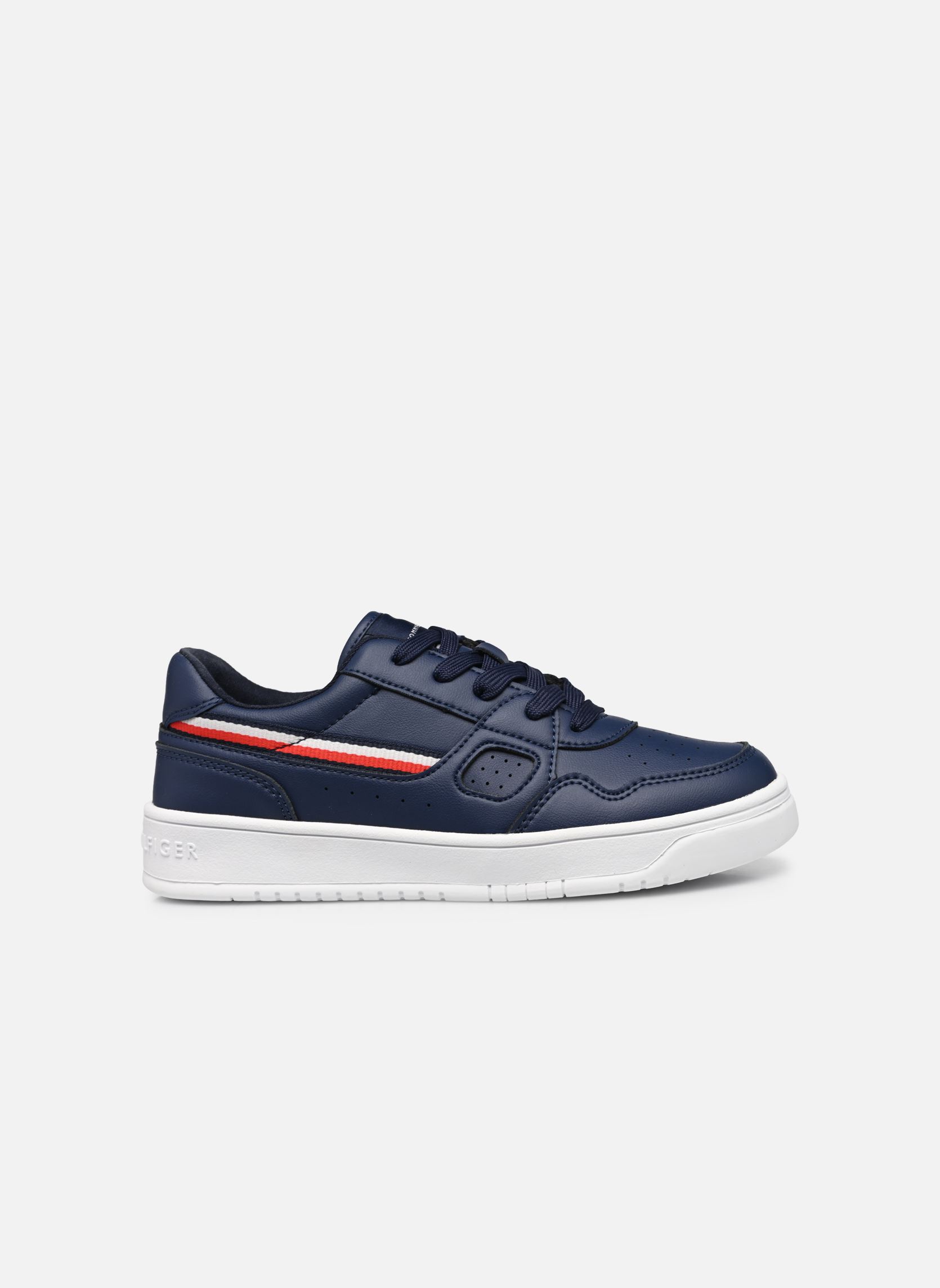 Baskets hautes STRIPES LOW CUT LACE-UP bleu Tommy Hilfiger Baskets hautes STRIPES LOW CUT LACE-UP bleu Blue