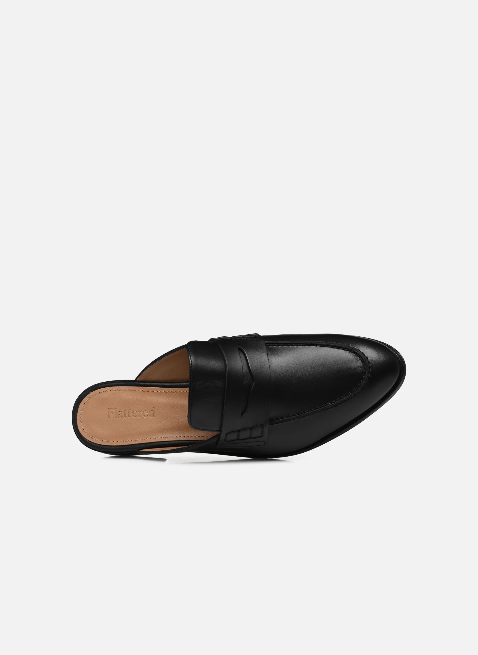 Pantoletten Diana damen schwarz Flattered Pantoletten Diana damen schwarz BLACK LEATHER